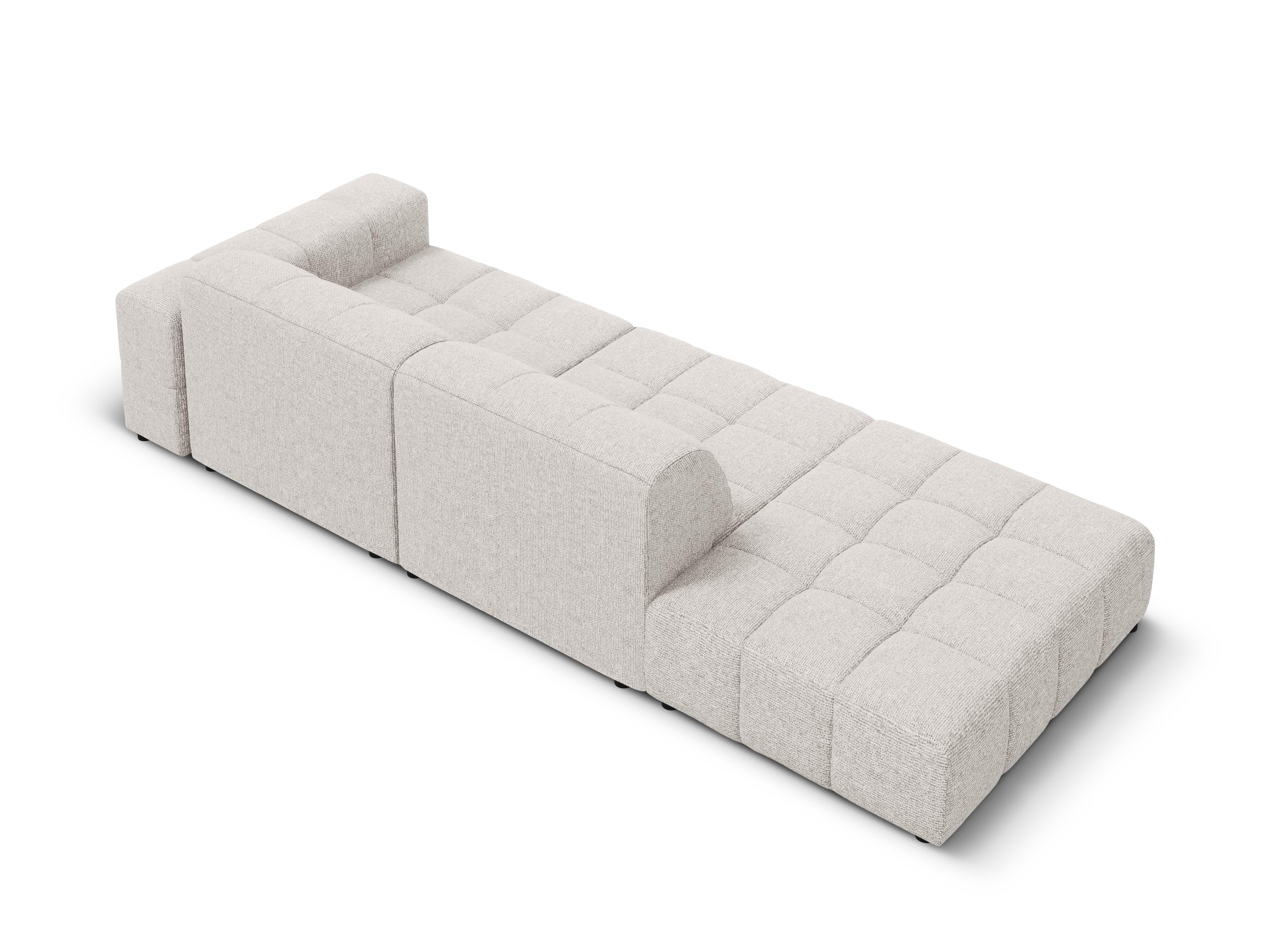 Sofa lewostronna 3-osobowa CHICAGO jasnoszary szenil - Image 5