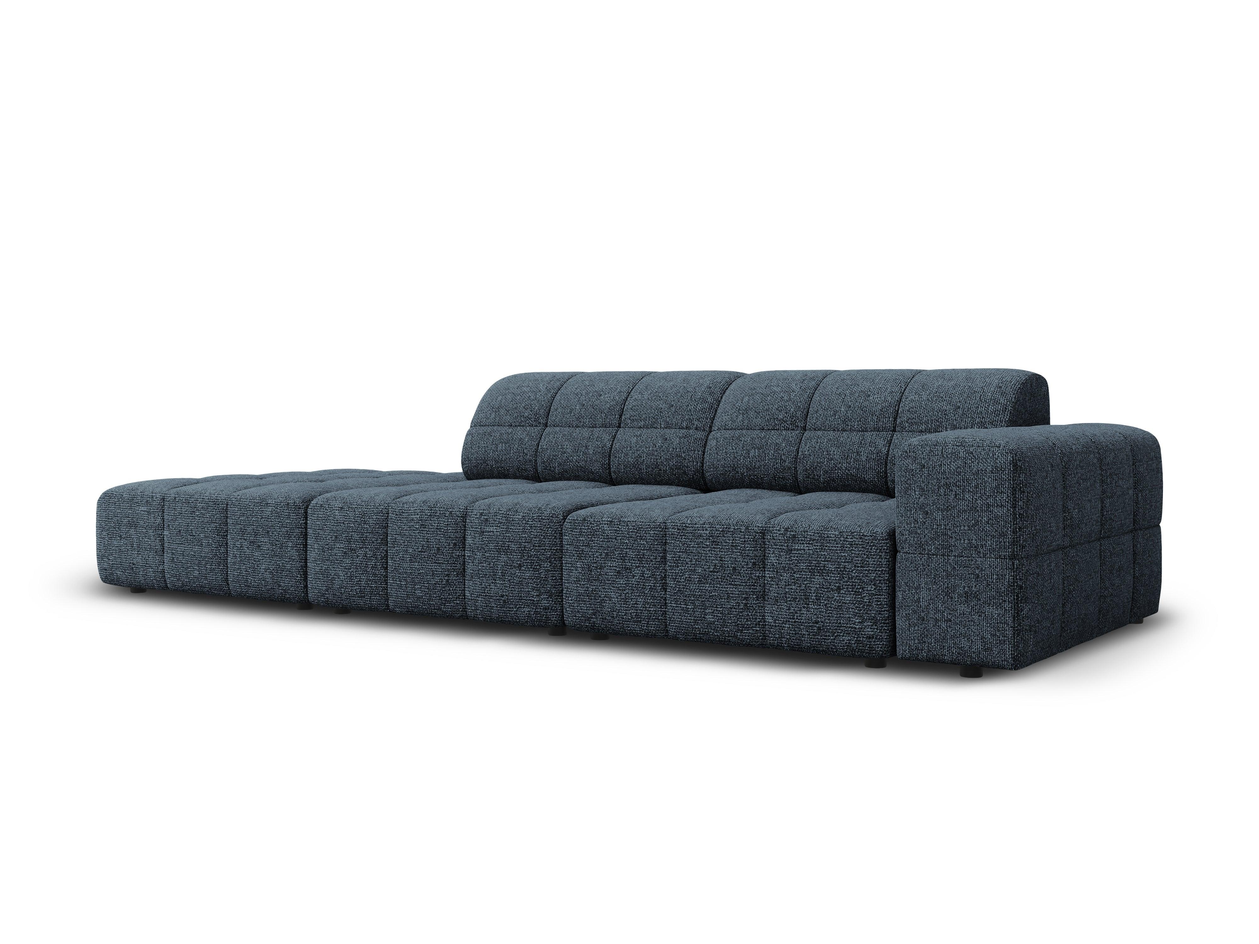 Sofa lewostronna 3-osobowa CHICAGO niebieski szenil - Image 4