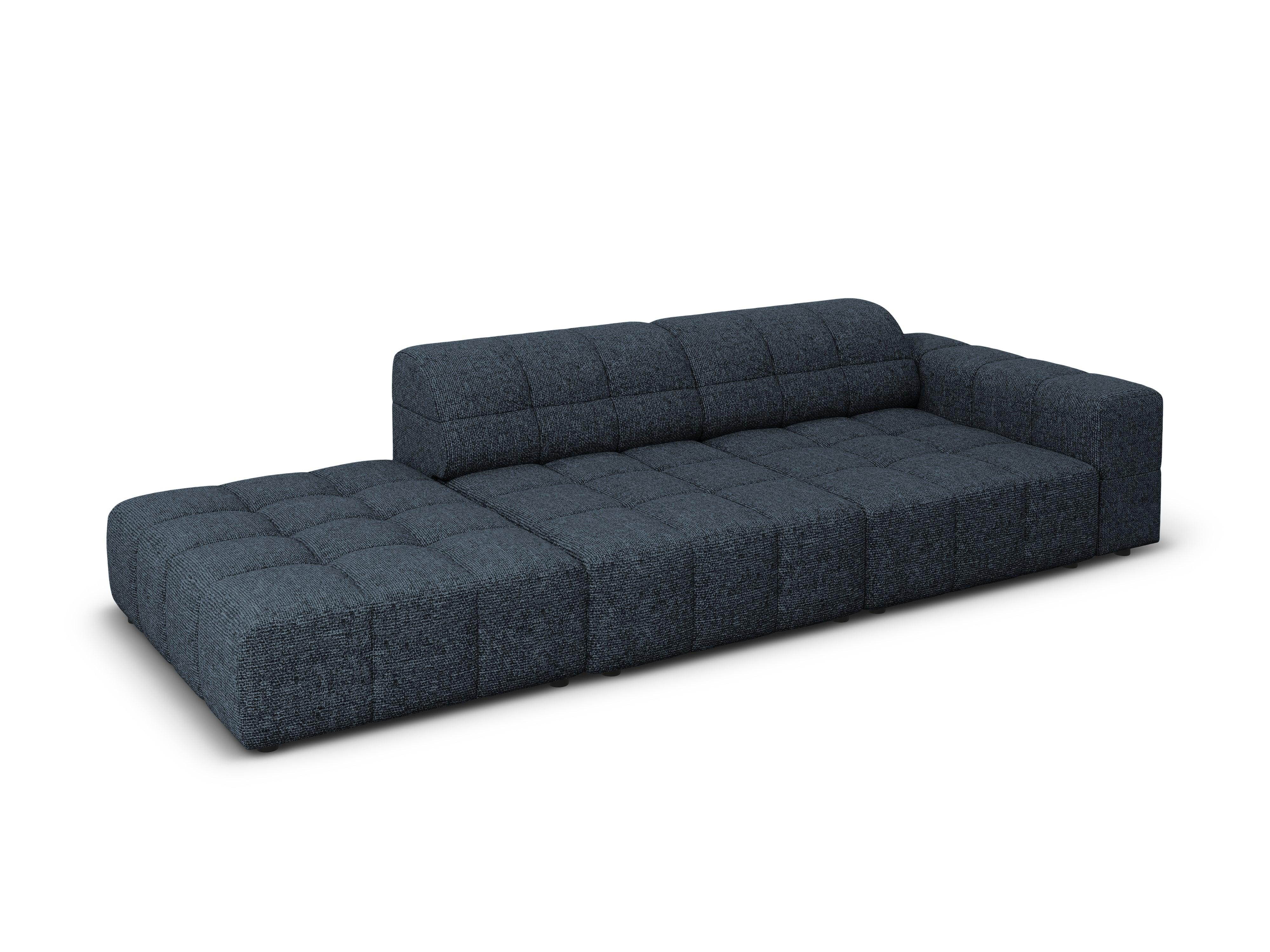 Sofa lewostronna 3-osobowa CHICAGO niebieski szenil - Image 7
