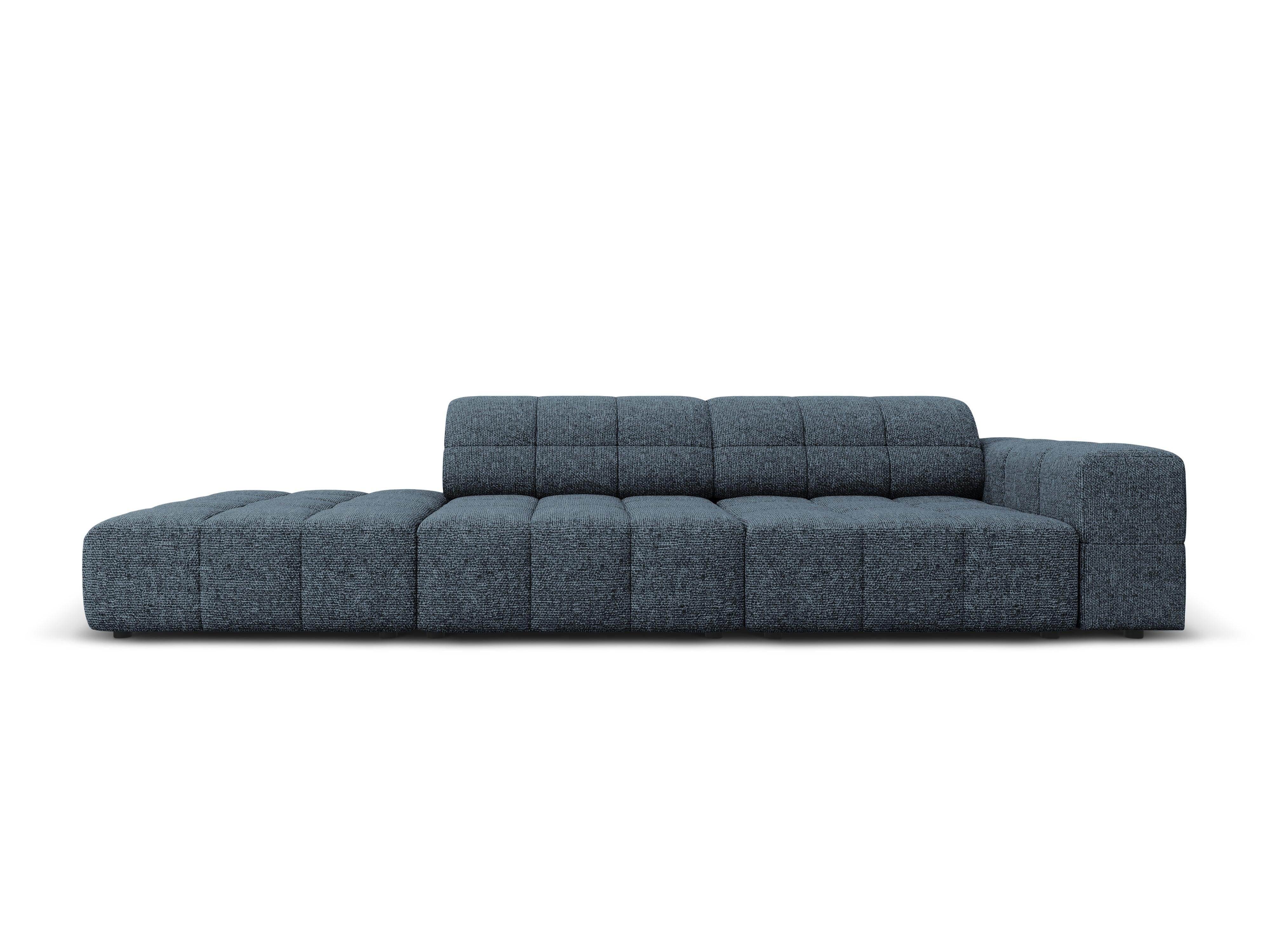Sofa lewostronna 3-osobowa CHICAGO niebieski szenil - Image 9