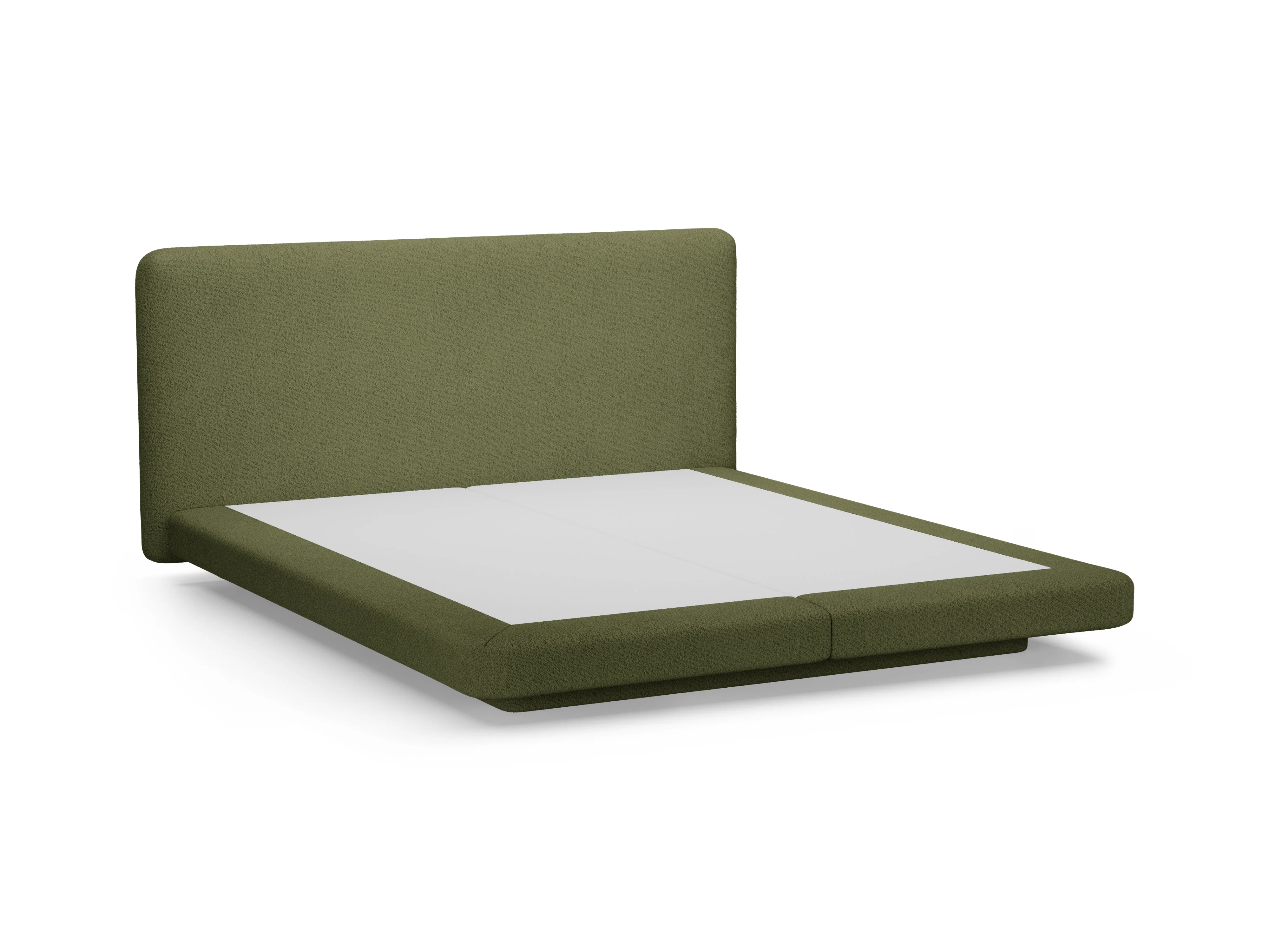 Łóżko LINEA ciemna zieleń oliwkowa boucle - Image 5