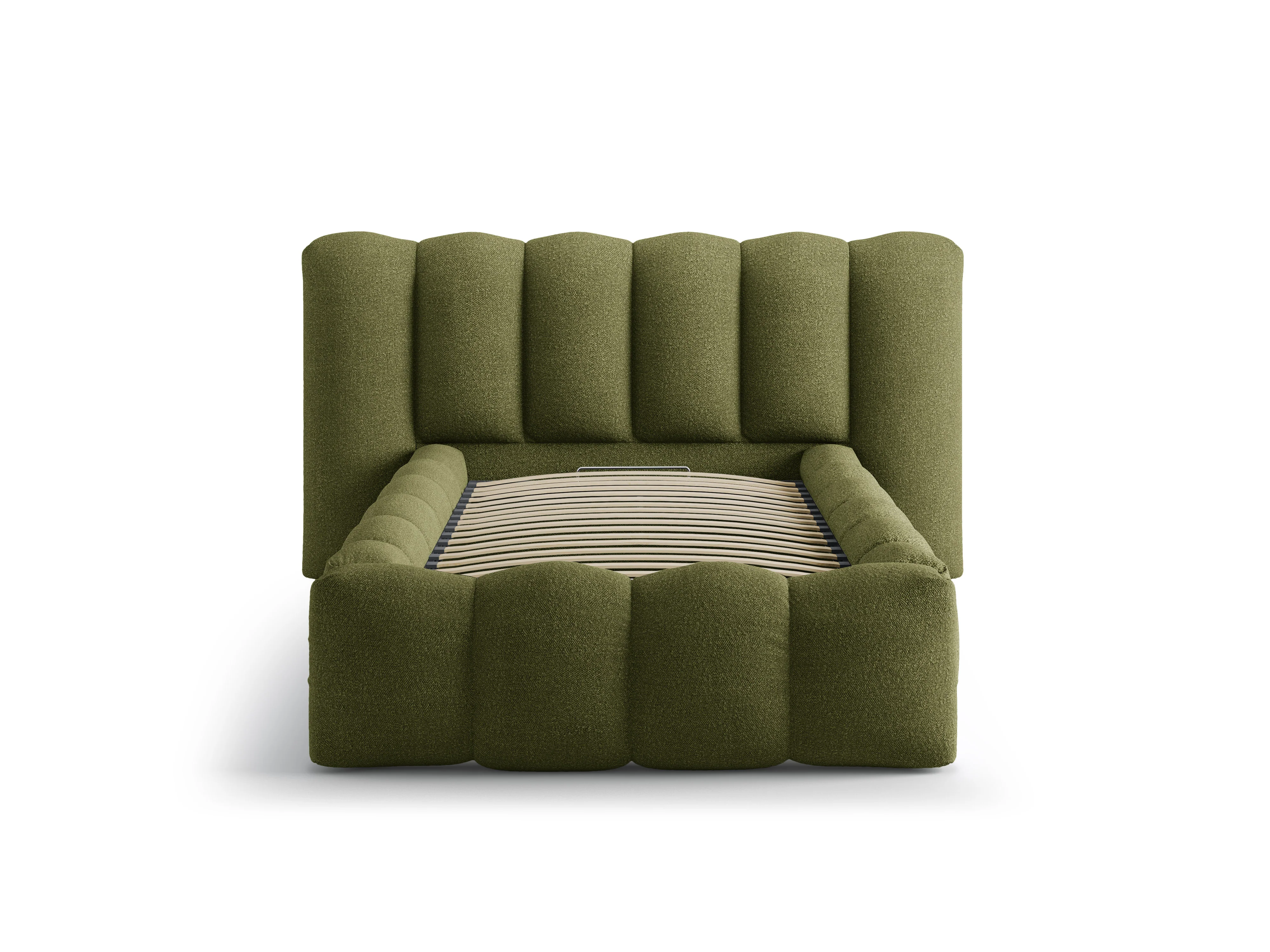 Łóżko LUPINE ciemna zieleń oliwkowa boucle - Image 4