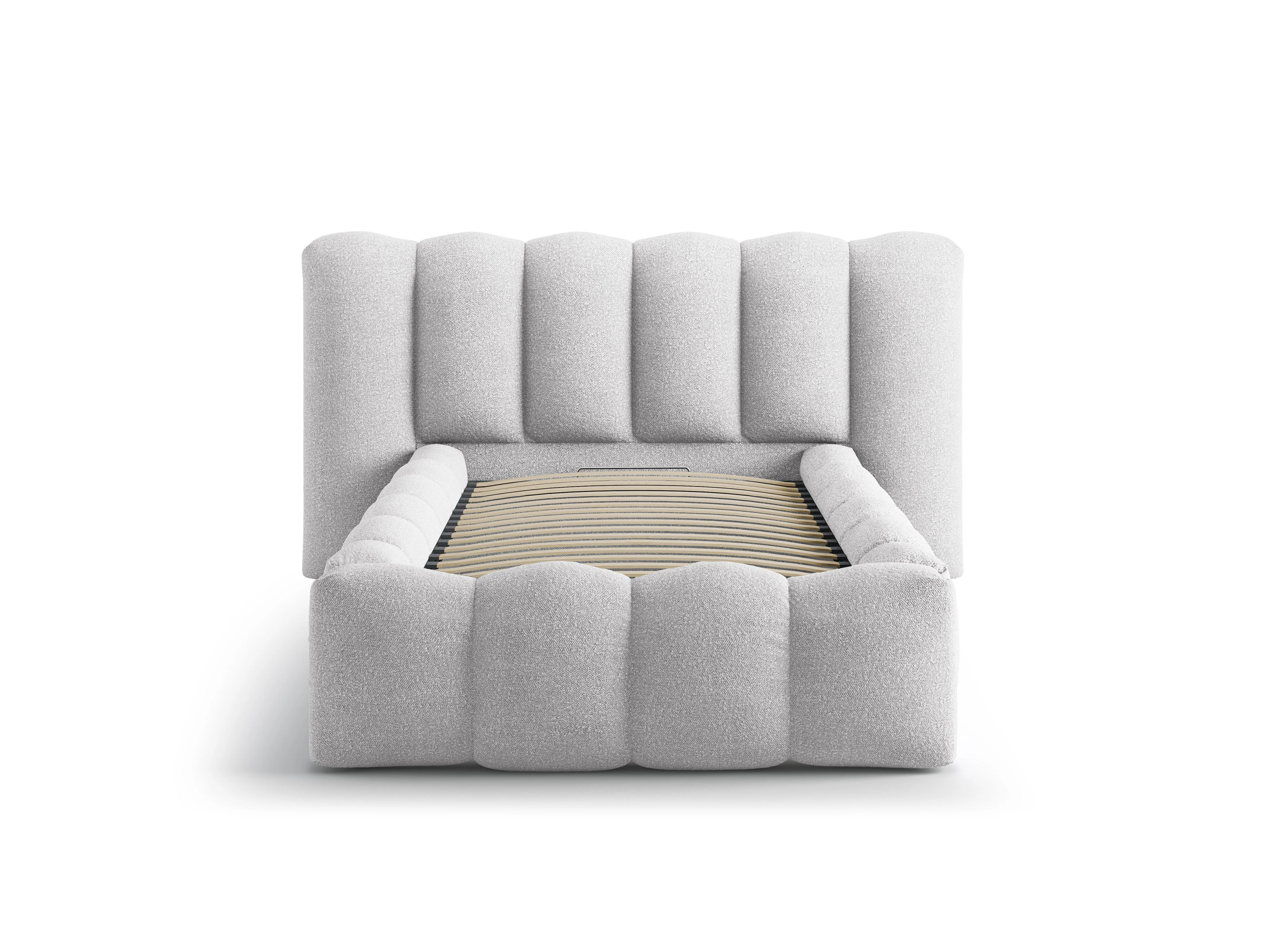 Łóżko LUPINE jasny szary boucle - Image 4