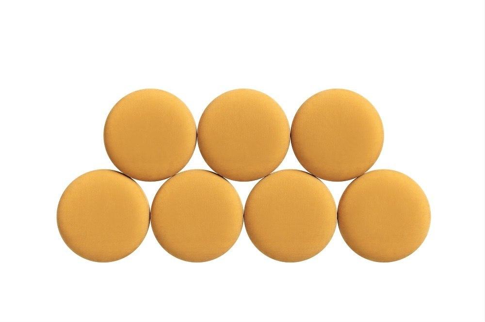 Łóżko tapicerowane BALL żółty - Image 3