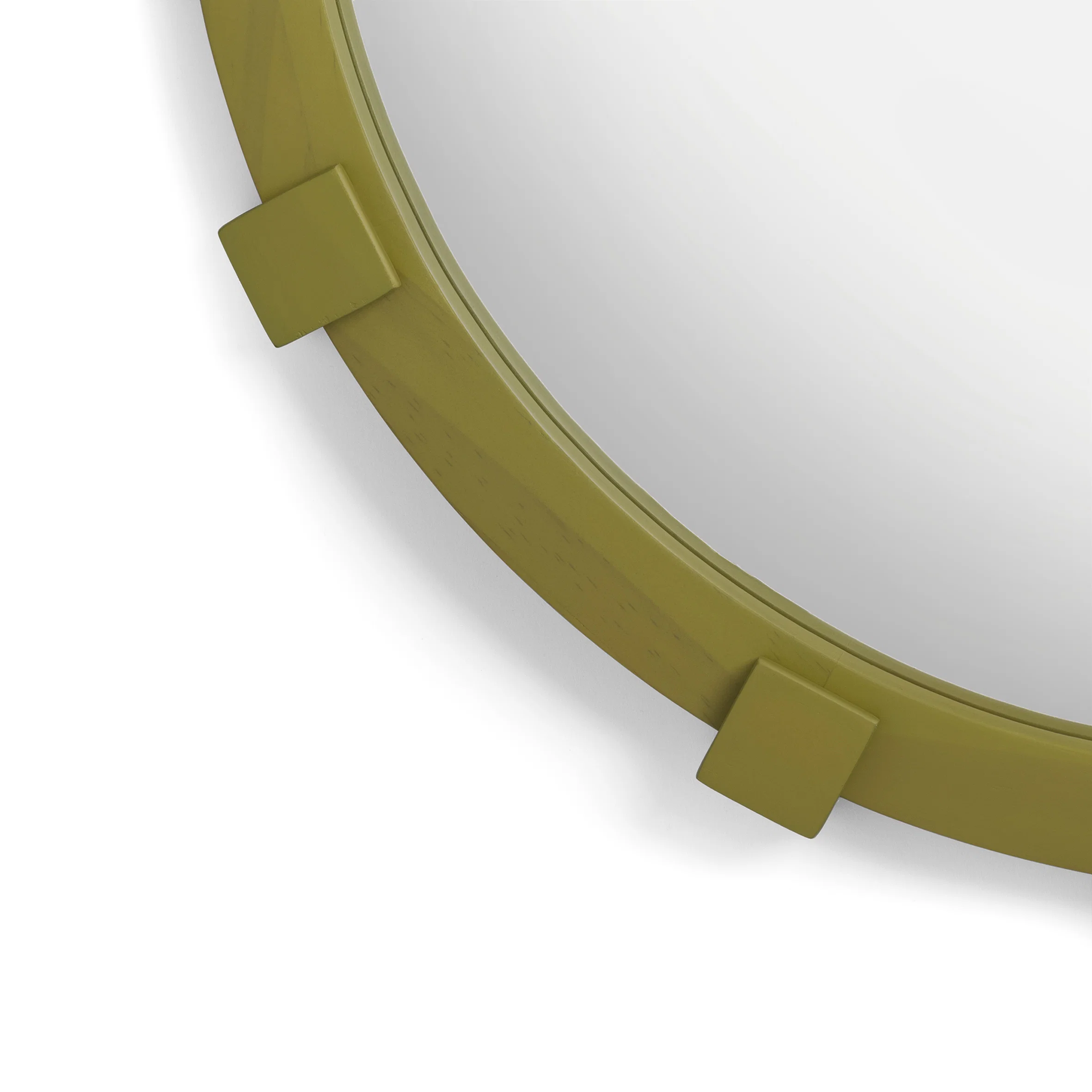 Lustro owalne CHUNK zielone drewno - Image 3