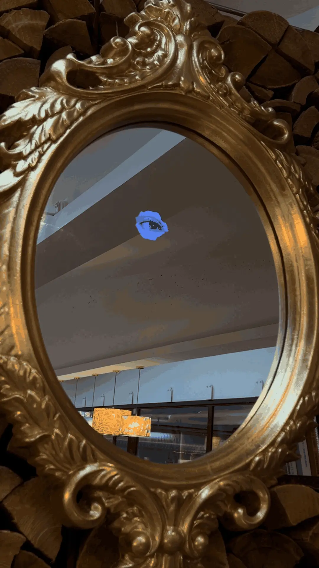 Lustro REFLECTING MIRROR-CICLOPE złoty - Image 2