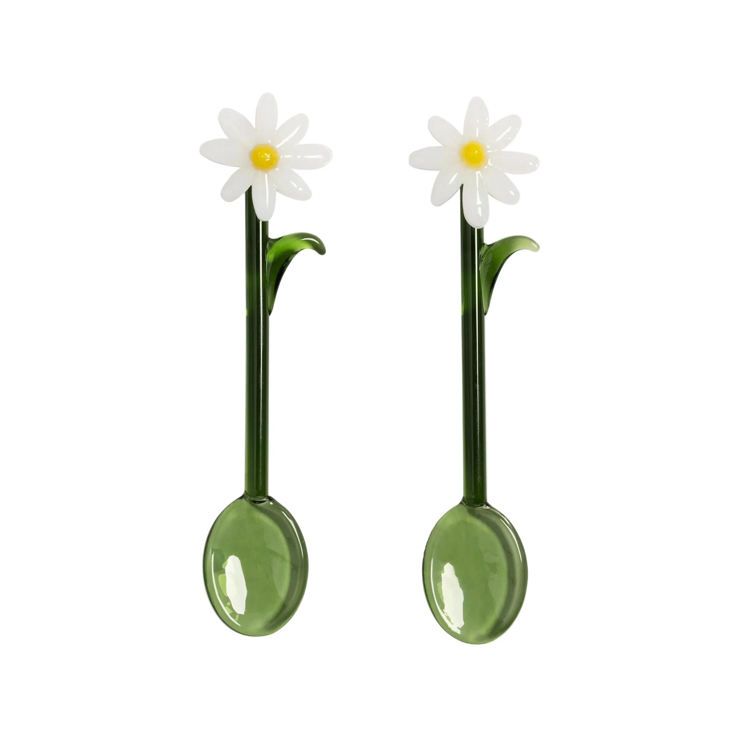 Łyżeczki FLORA zielony z białym