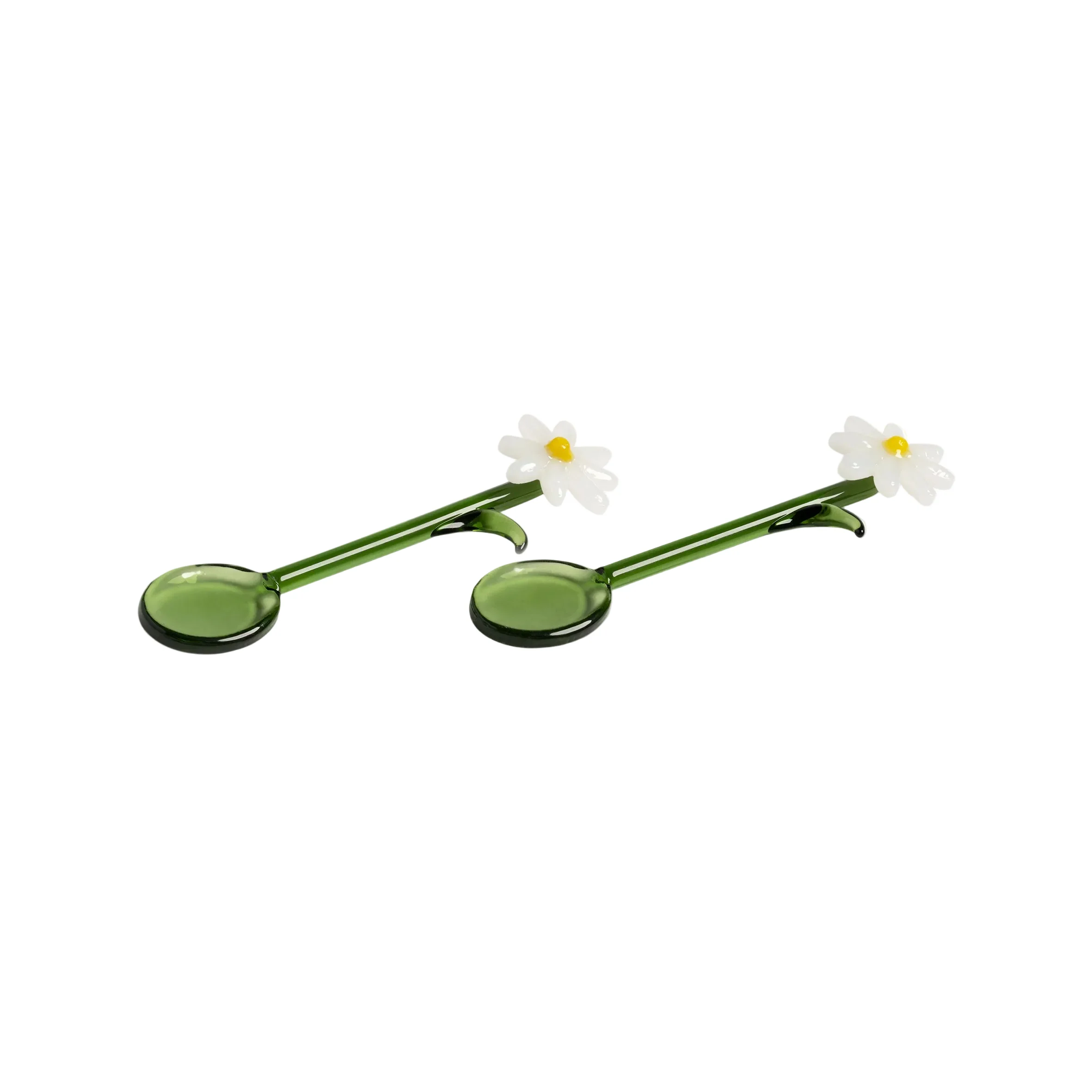 Łyżeczki FLORA zielony z białym - Image 3