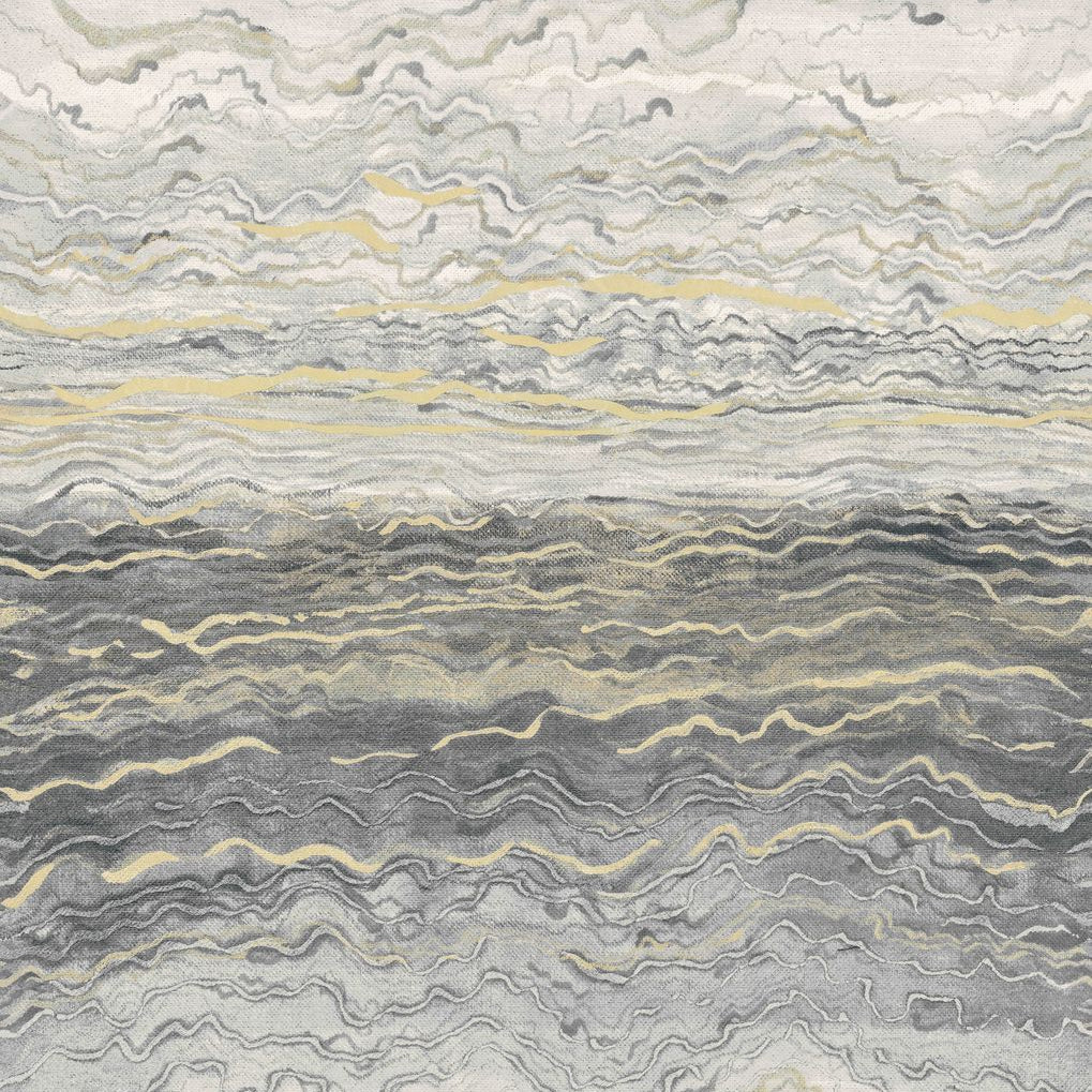 Mural metaliczny AZURITE - BLANC/GRIS/DORÉ szary ze złotym