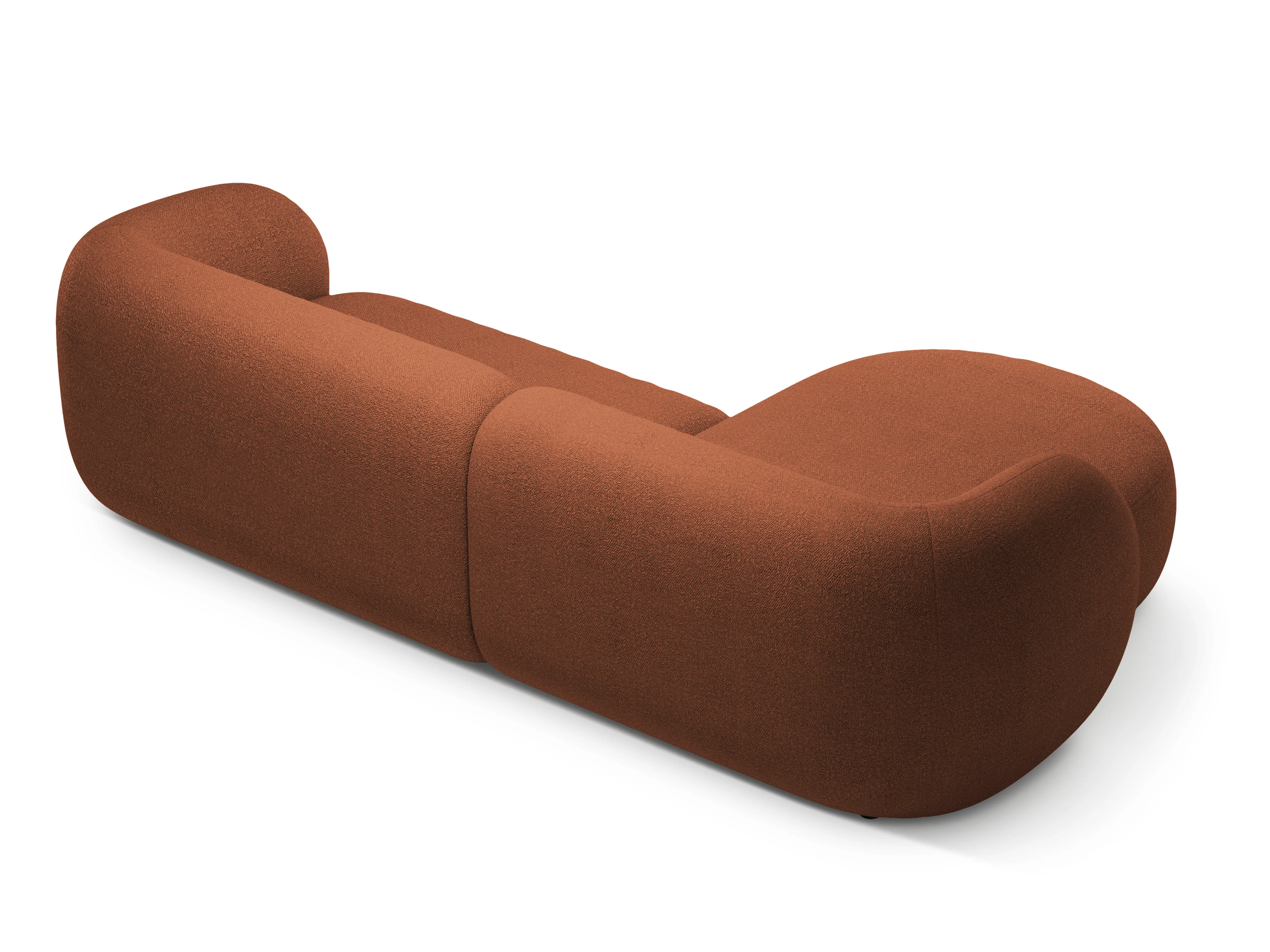 Narożnik lewostronny 3-osobowy KATE terracotta boucle - Image 3