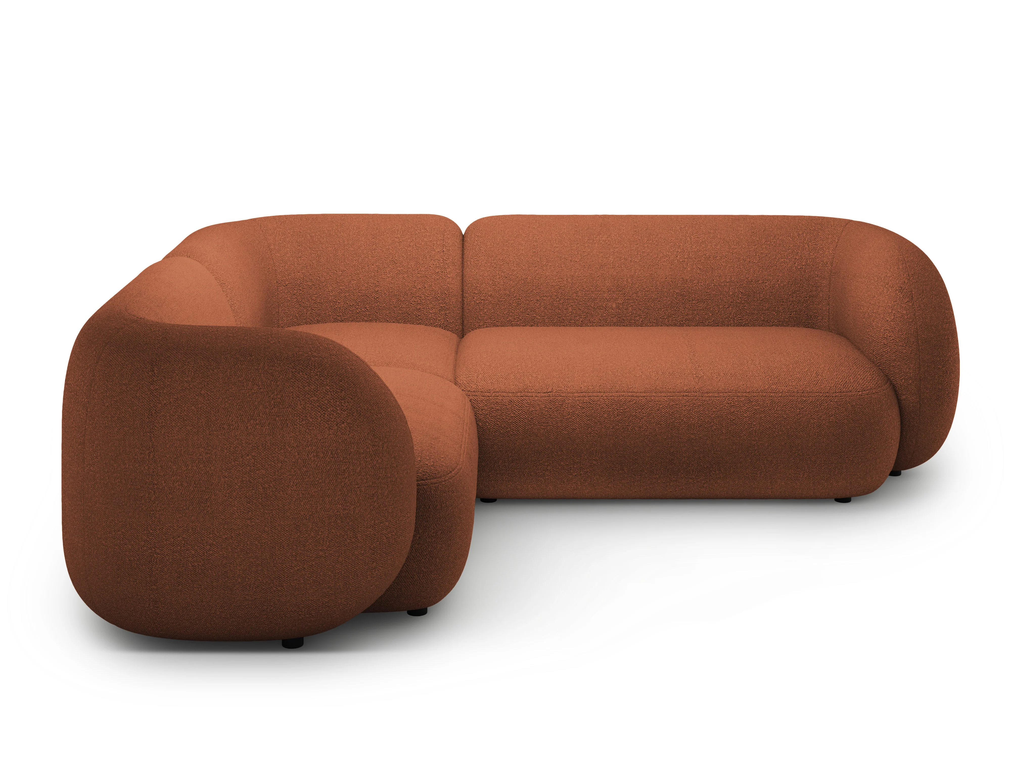 Narożnik lewostronny 4-osobowy KATE terracotta boucle - Image 2