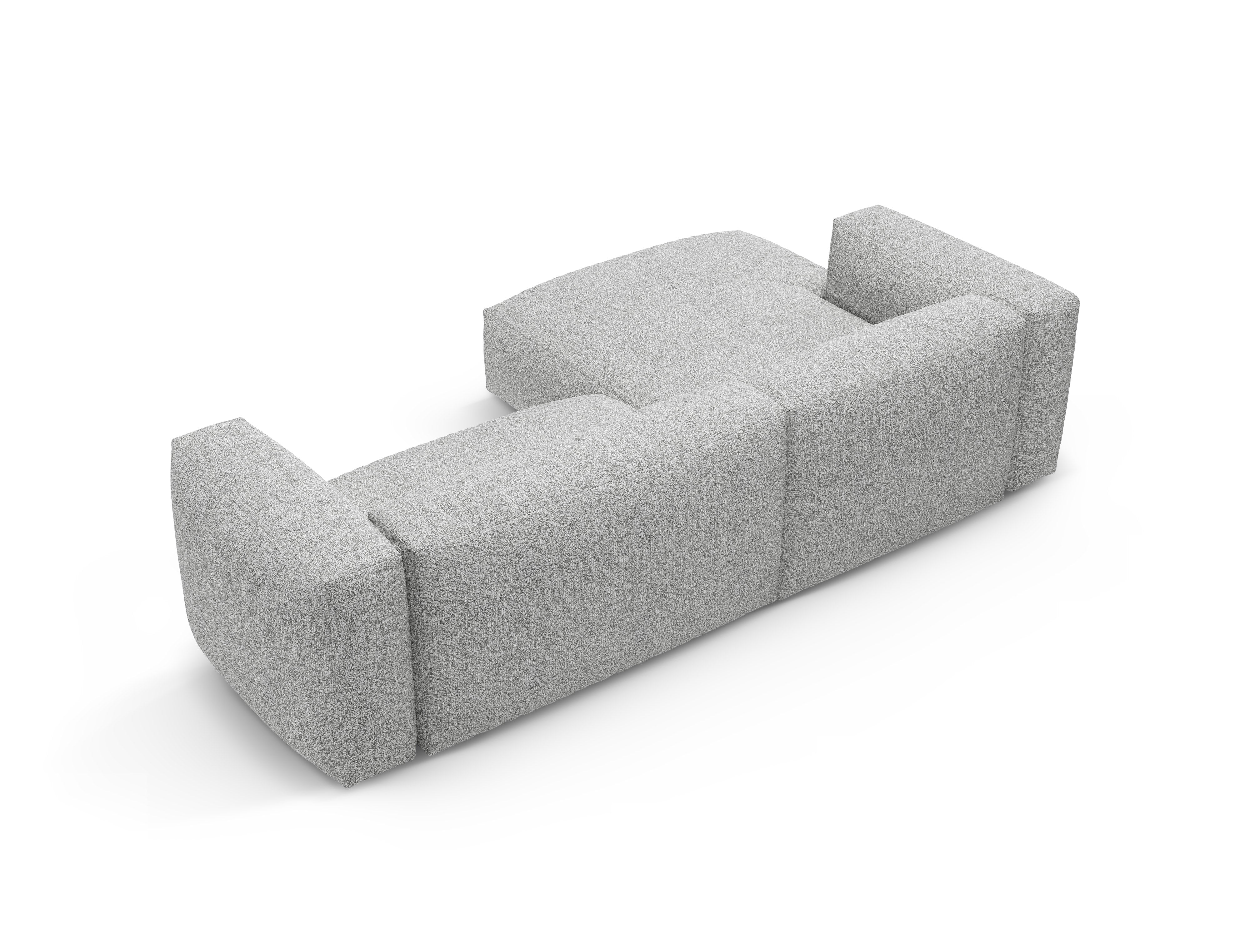 Narożnik lewostronny z funkcją spania MARTINA srebrny boucle - Image 5