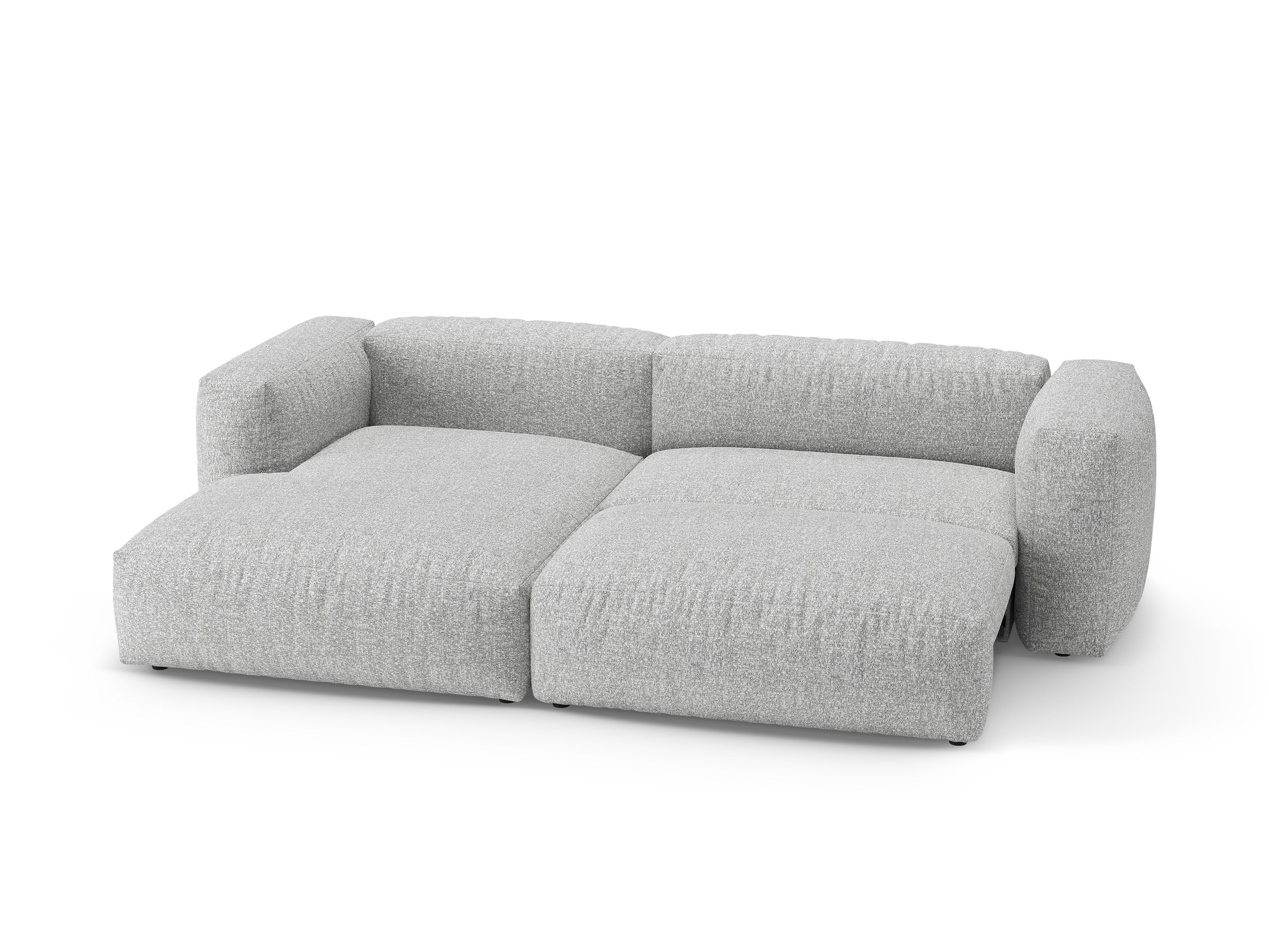 Narożnik lewostronny z funkcją spania MARTINA srebrny boucle - Image 6