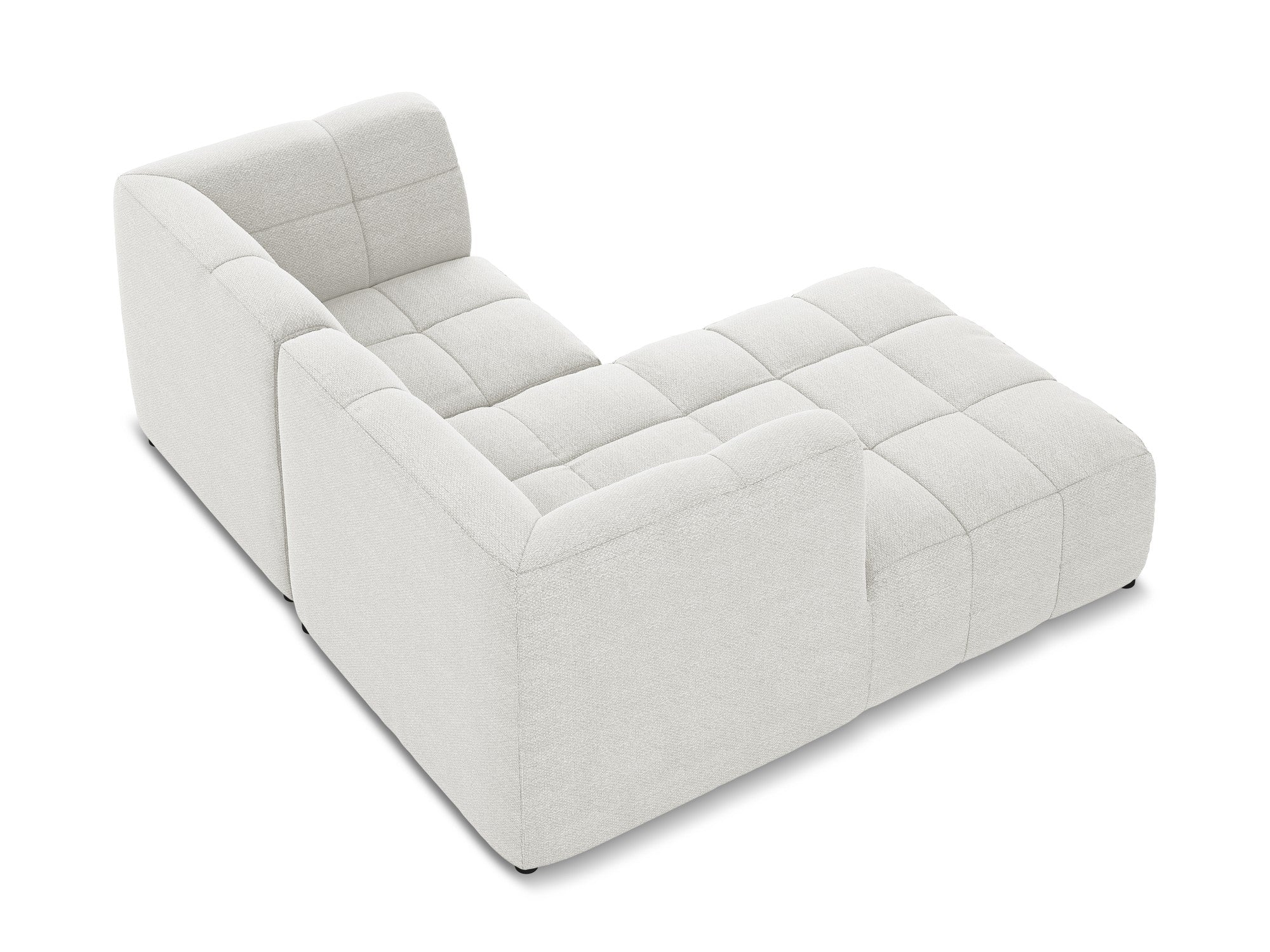 Narożnik modułowy lewostronny 2-osobowy ALOHA biały boucle - Image 6