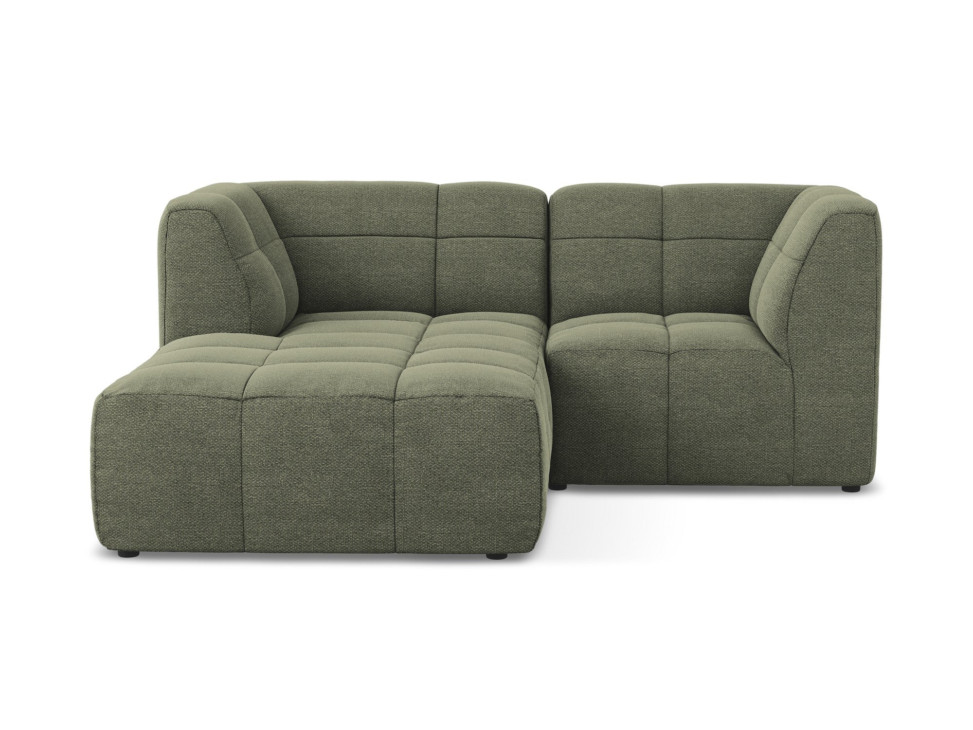 Narożnik modułowy lewostronny 2-osobowy ALOHA oliwkowy boucle - Image 3