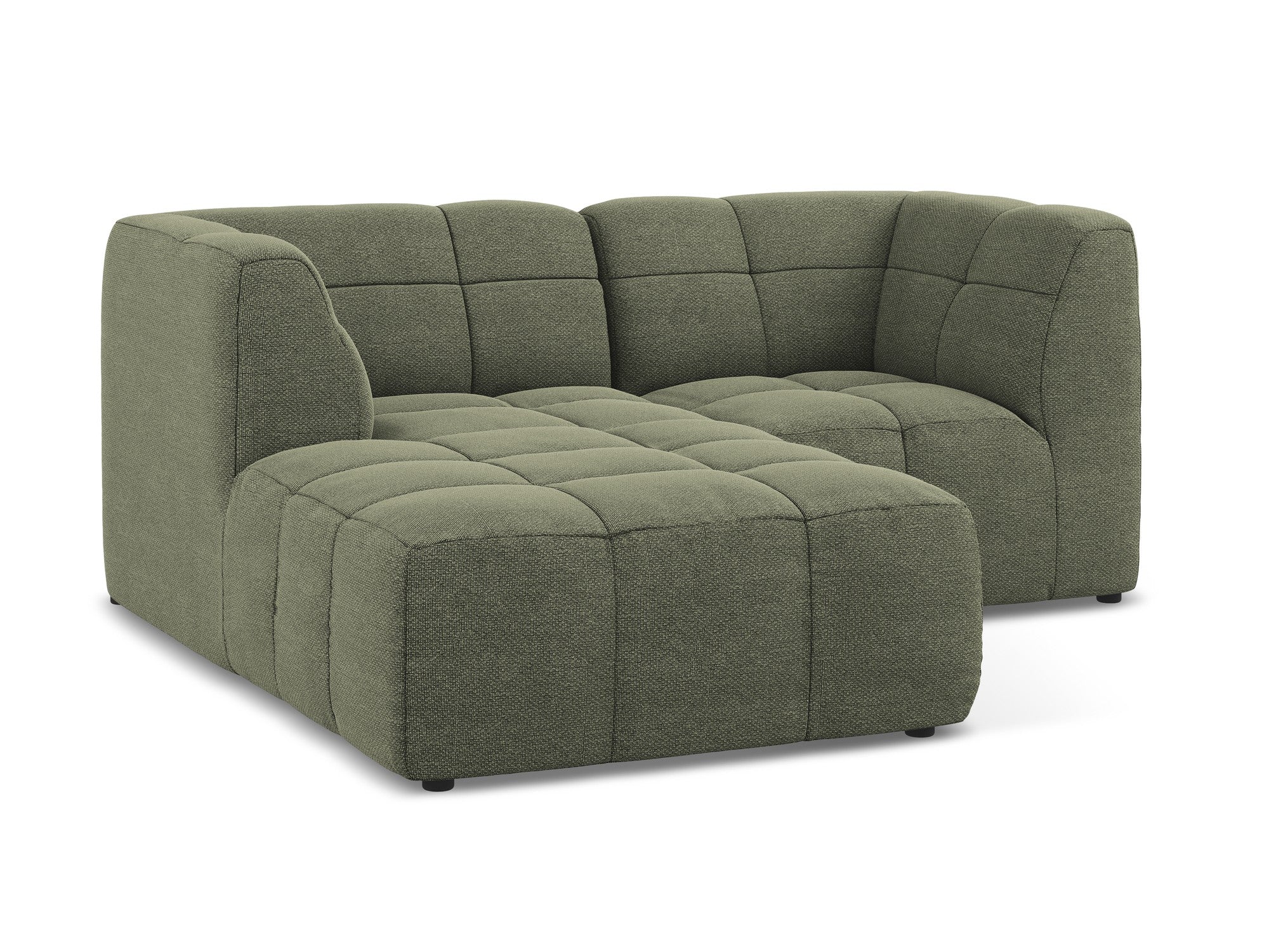 Narożnik modułowy lewostronny 2-osobowy ALOHA oliwkowy boucle - Image 4