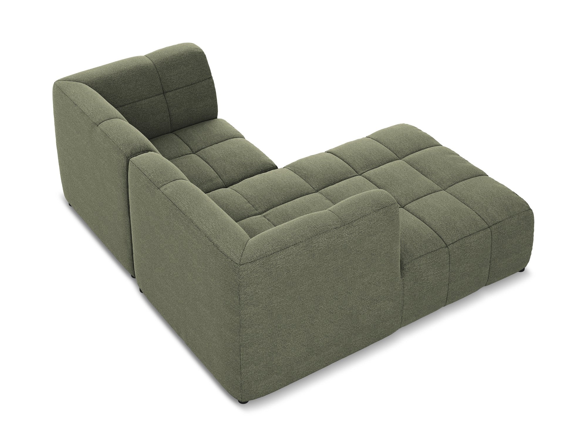 Narożnik modułowy lewostronny 2-osobowy ALOHA oliwkowy boucle - Image 6