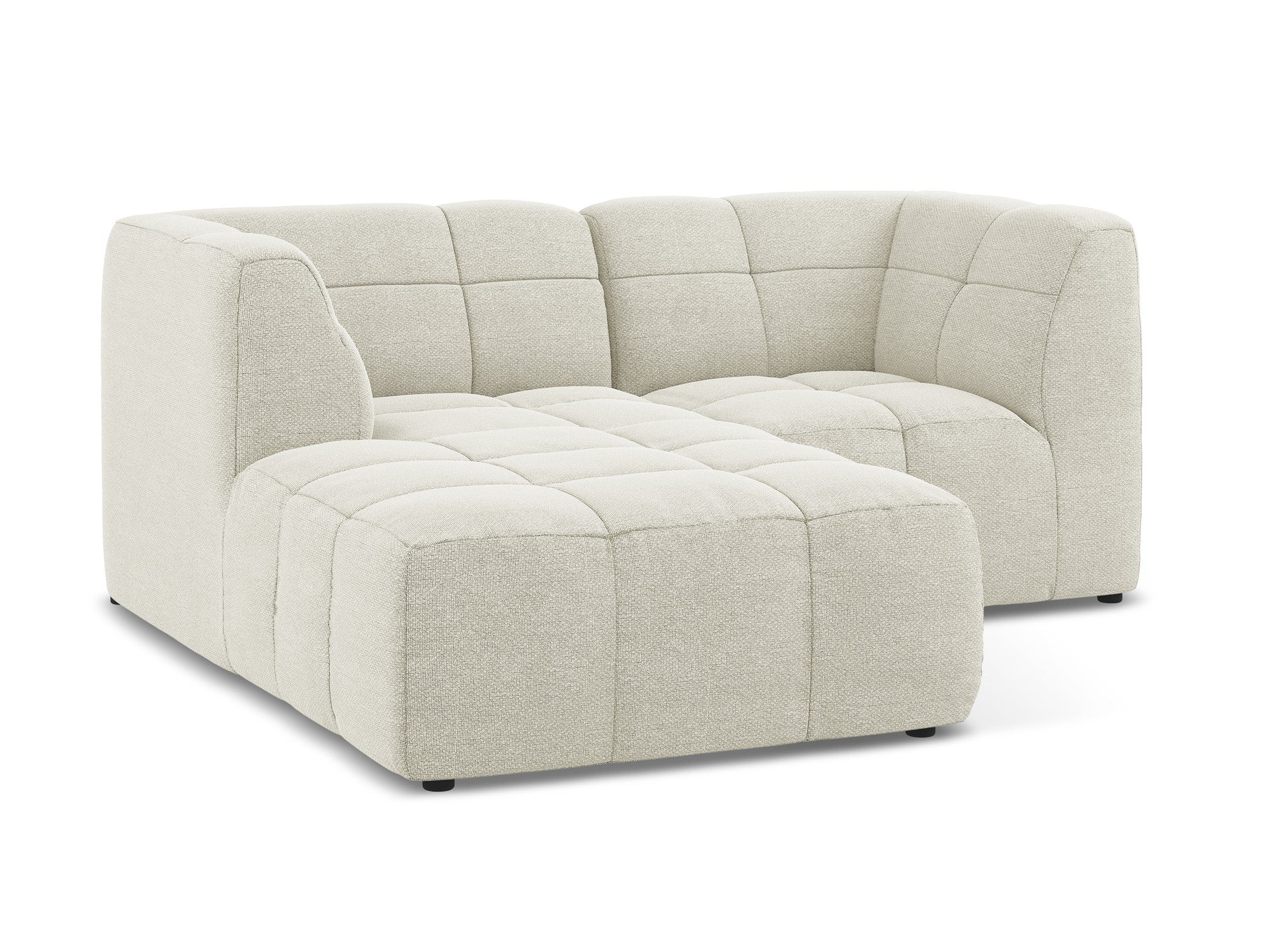Narożnik modułowy lewostronny 2-osobowy ALOHA piaskowy boucle - Image 4