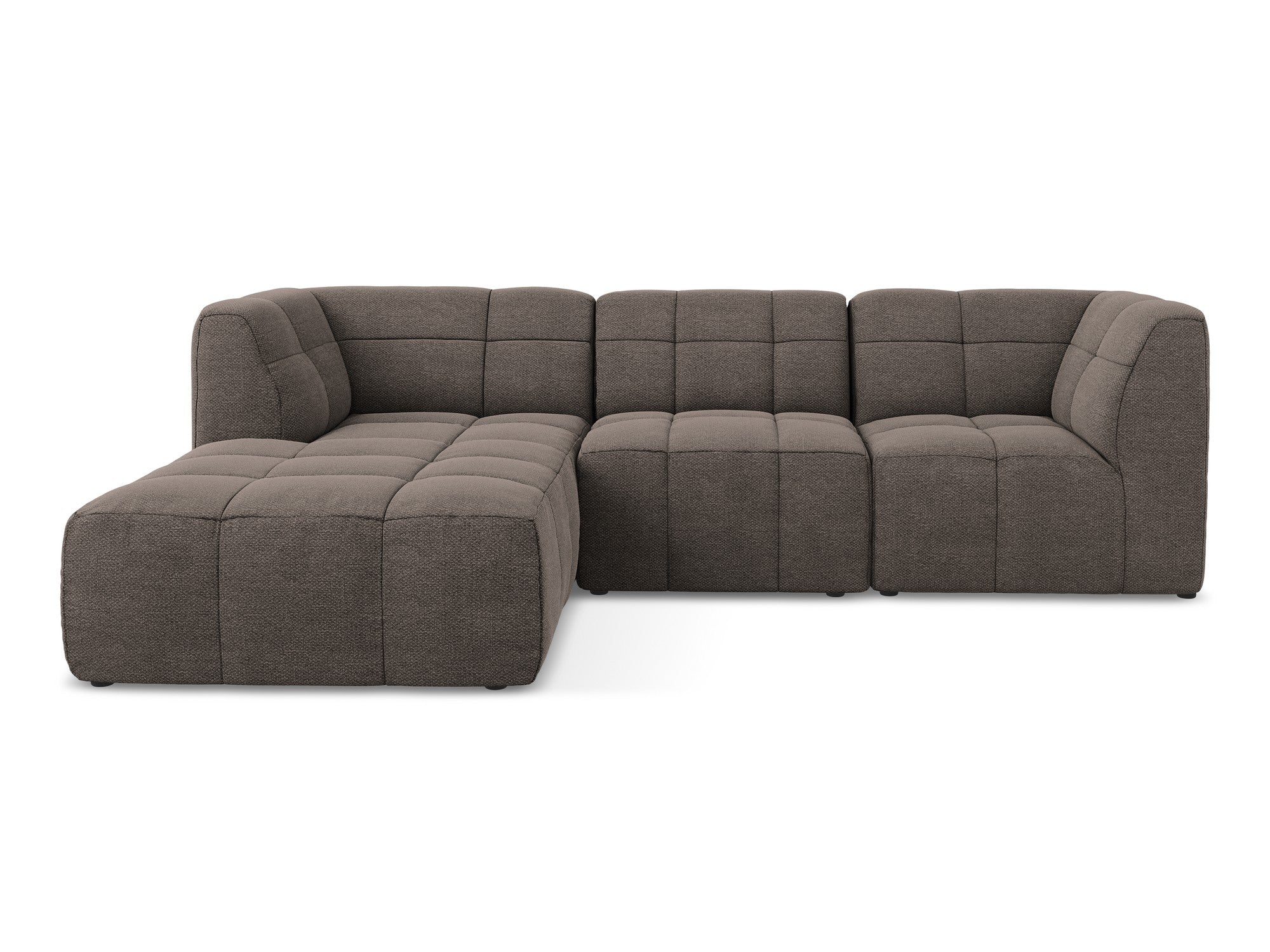 Narożnik modułowy lewostronny 3-osobowy ALOHA czekoladowy boucle - Image 3