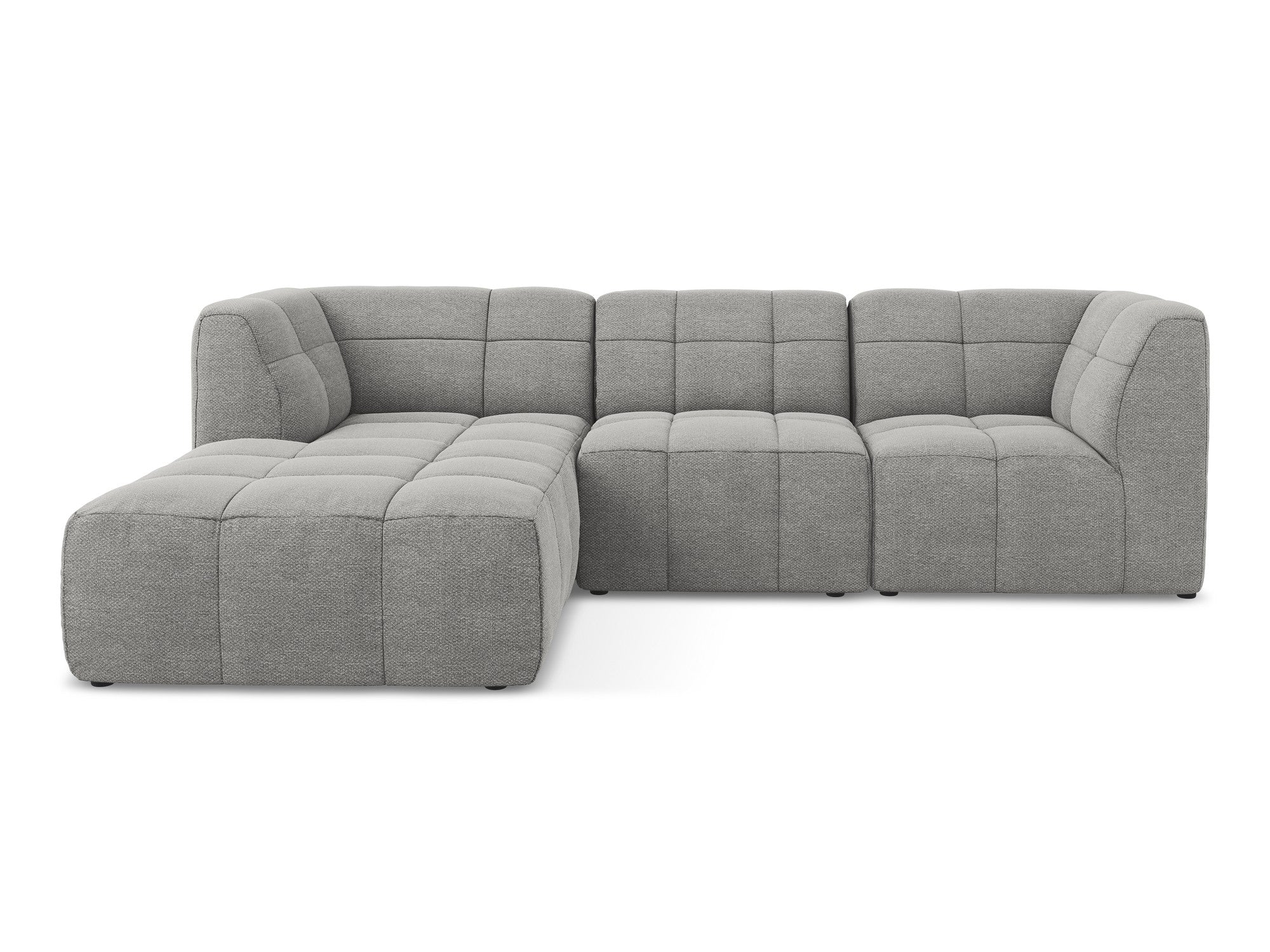 Narożnik modułowy lewostronny 3-osobowy ALOHA jasnoszary boucle - Image 3