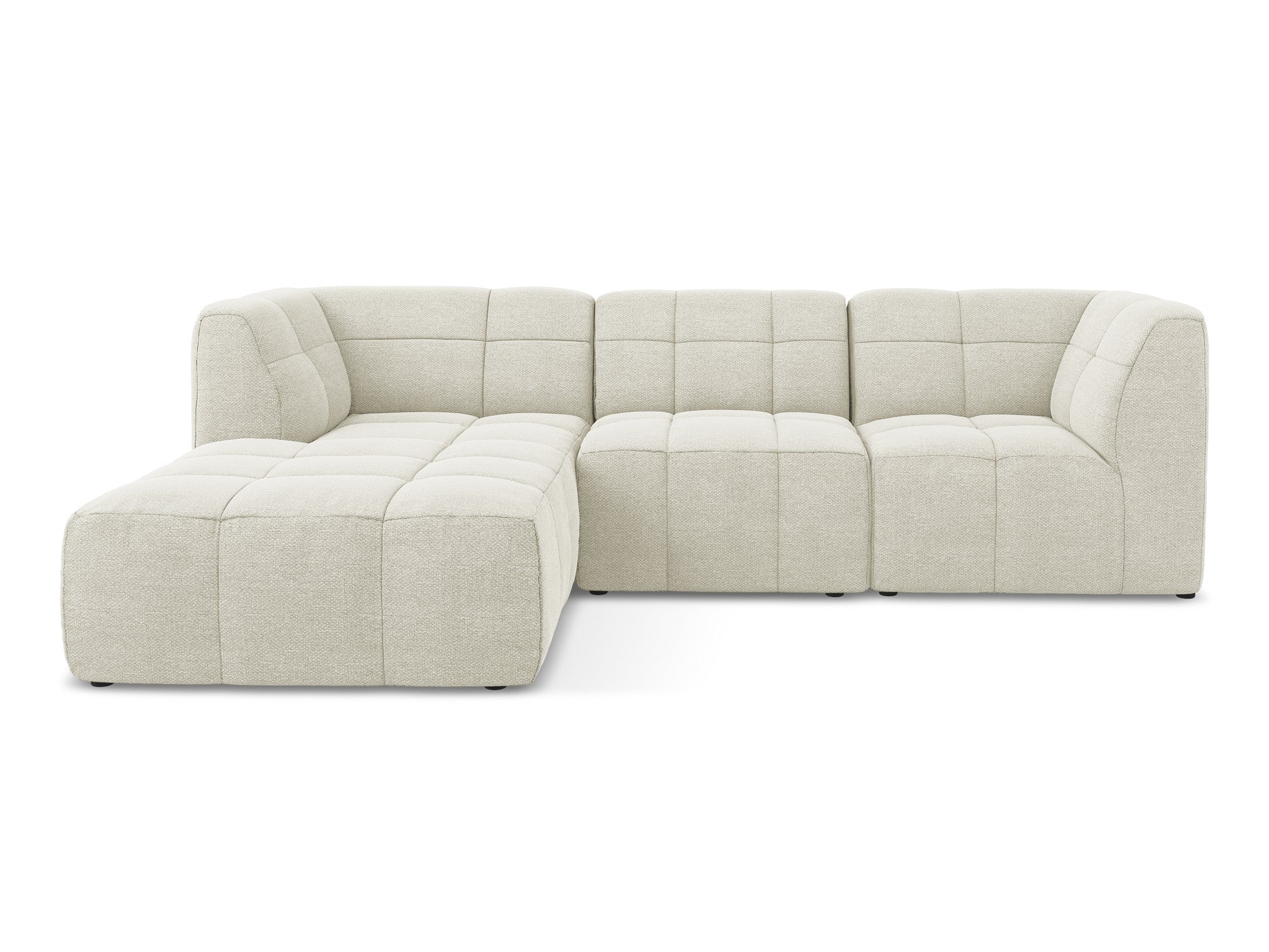 Narożnik modułowy lewostronny 3-osobowy ALOHA piaskowy boucle - Image 3
