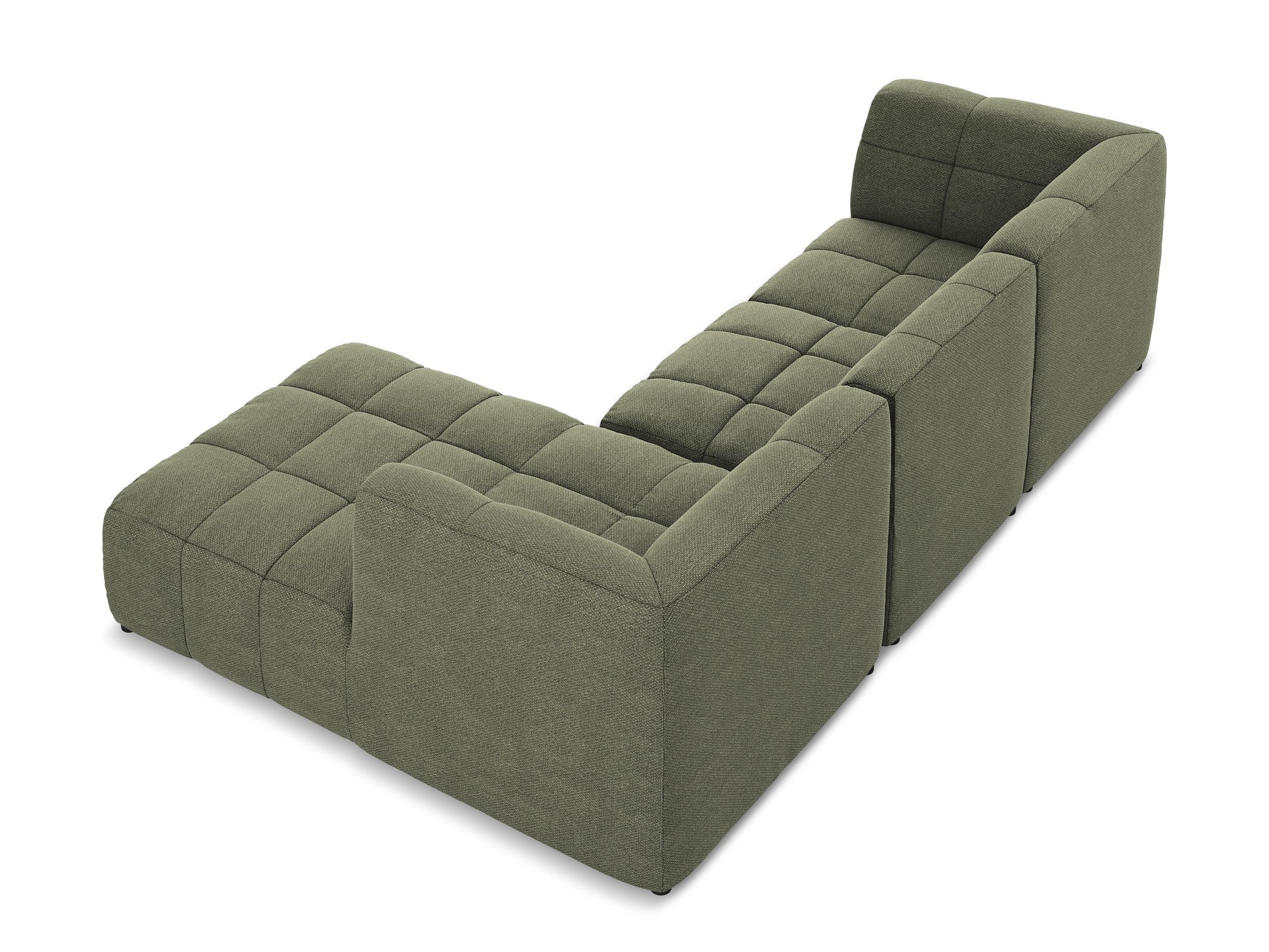 Narożnik modułowy prawostronny 3-osobowy ALOHA oliwkowy boucle - Image 6