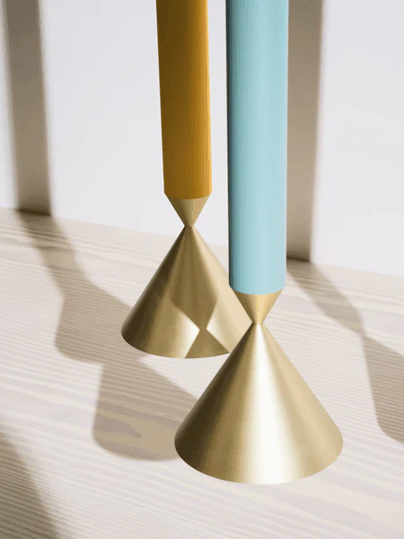 Lampa wisząca APOLLO niebieski z mosiężnym wykończeniem - Image 3