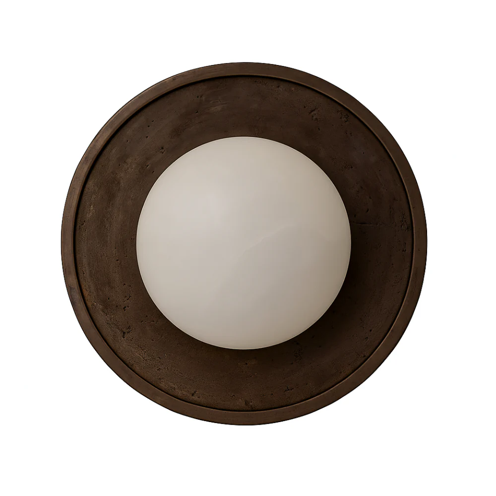 Plafon alabastrowy FULL MOON mosiądz z ciemną patyną - Image 11