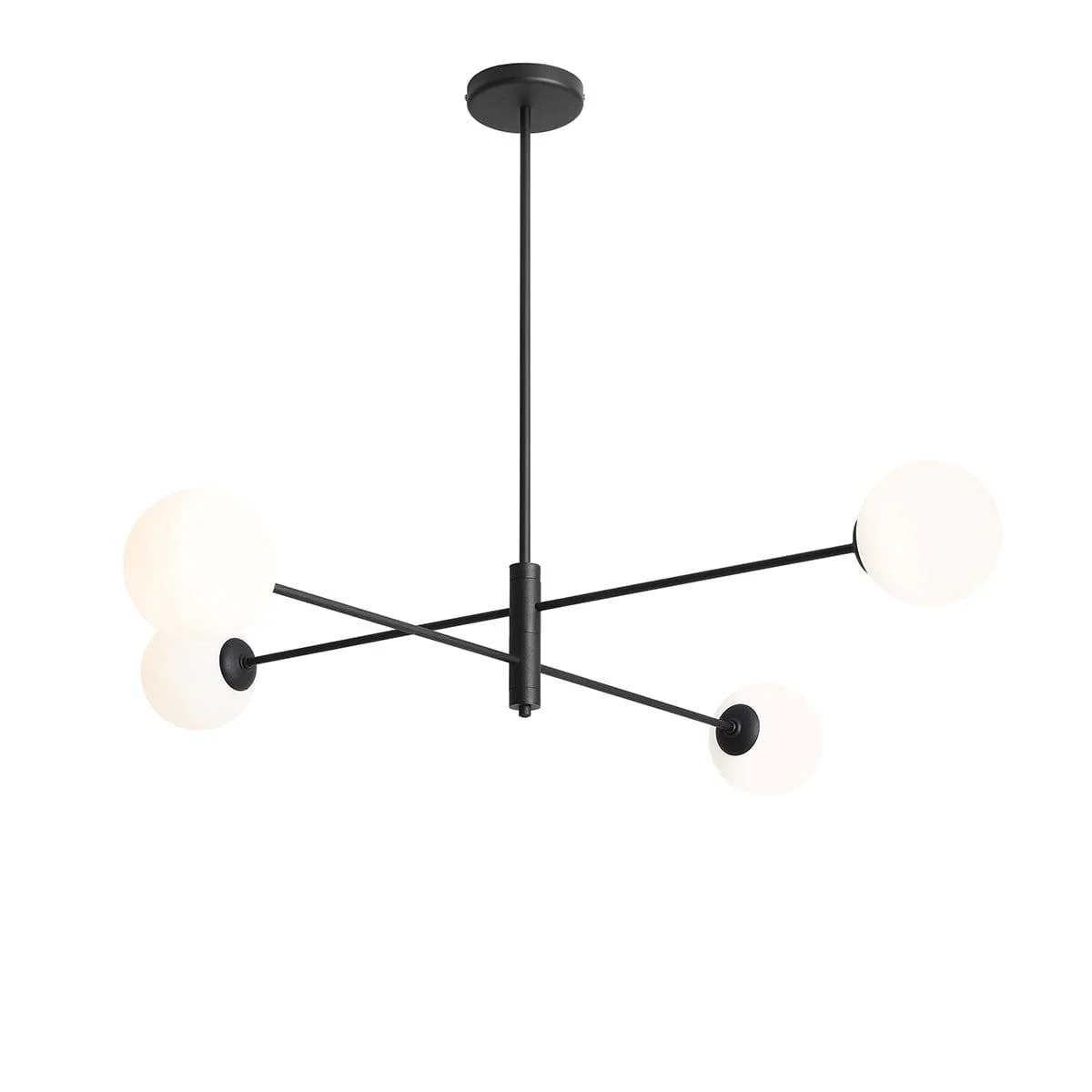 Lampa wisząca czteropunktowa HOMME QUATRO czarny