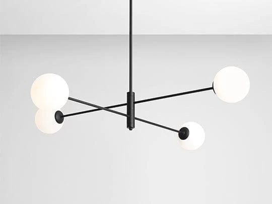 Lampa wisząca czteropunktowa HOMME QUATRO czarny - Image 2