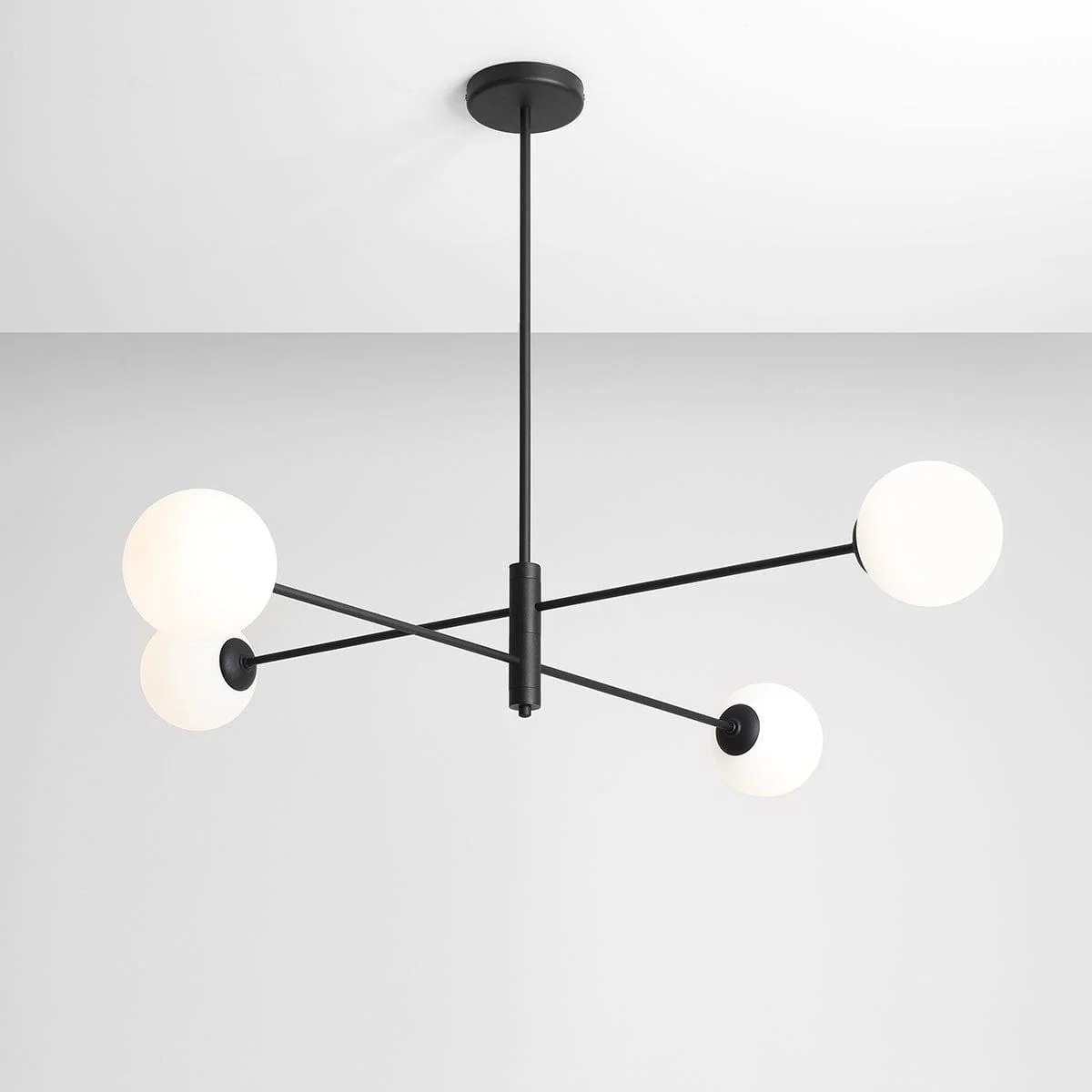 Lampa wisząca czteropunktowa HOMME QUATRO czarny - Image 6