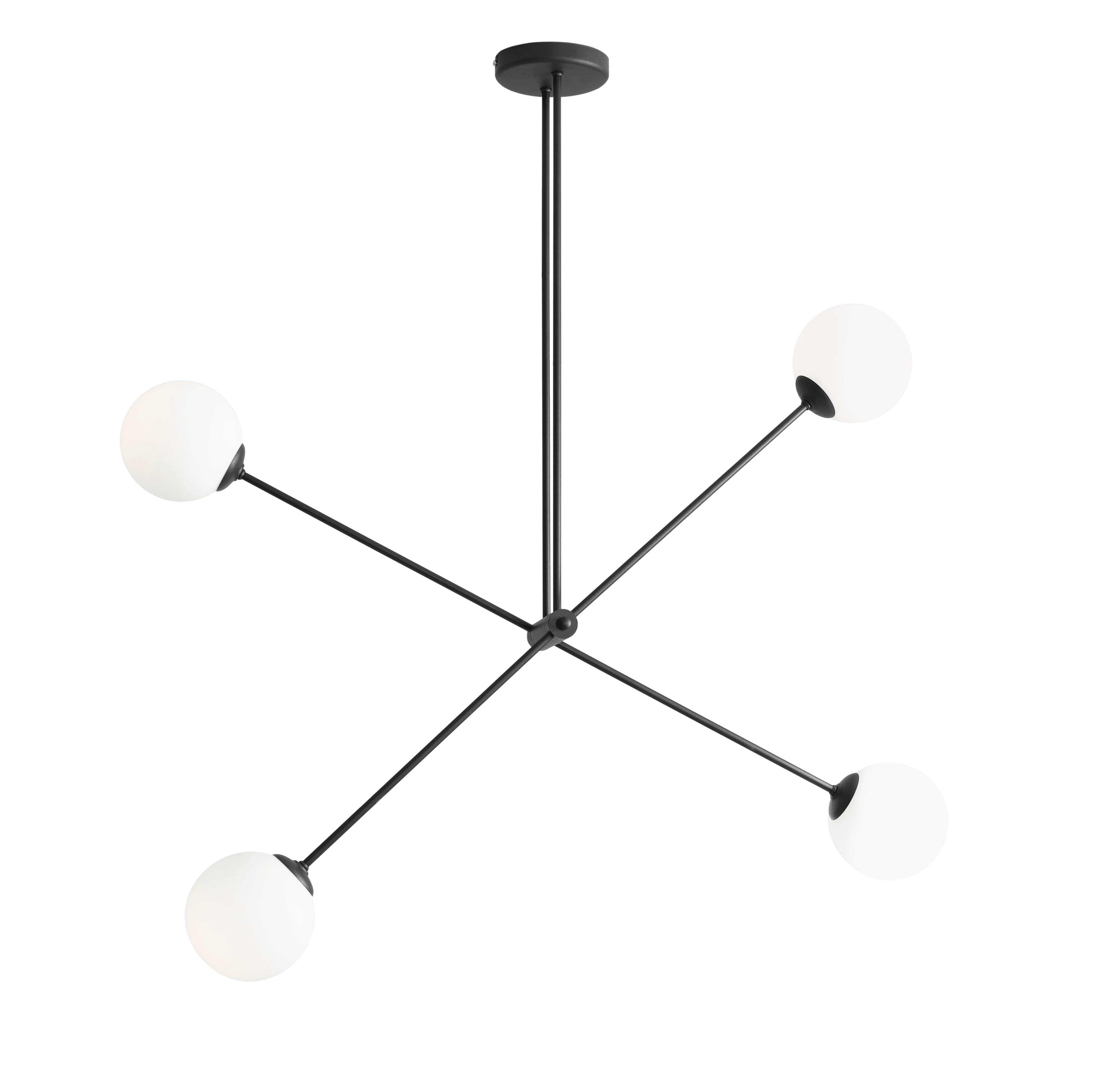Lampa sufitowa czteropunktowa OHIO czarny