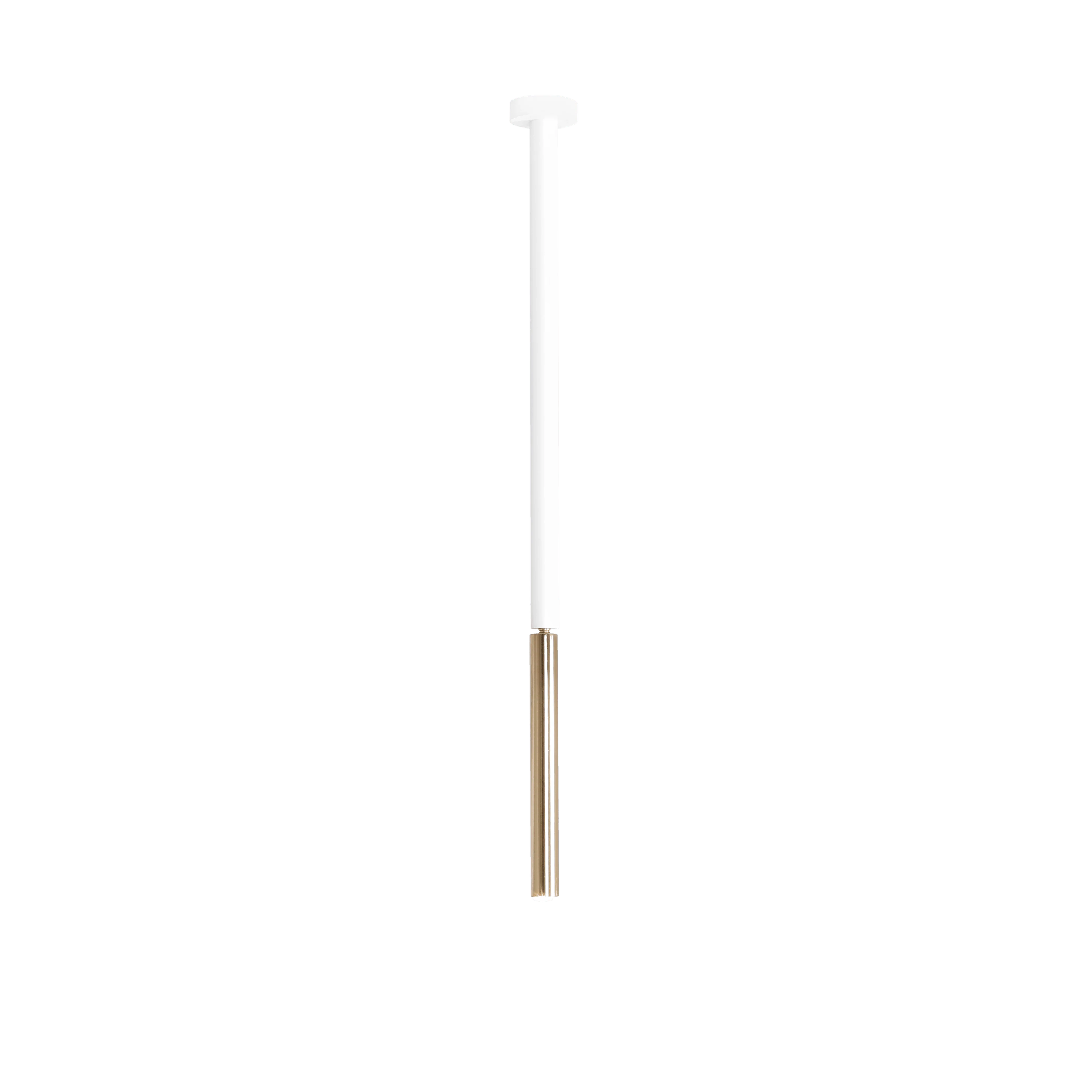 Lampa sufitowa regulowana STICK biały ze złotym wykończeniem
