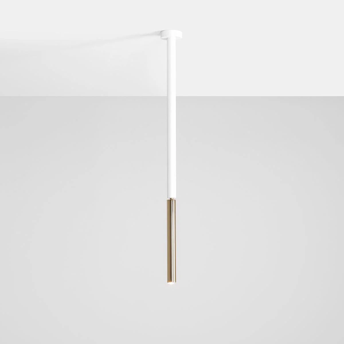 Lampa sufitowa regulowana STICK biały ze złotym wykończeniem - Image 4