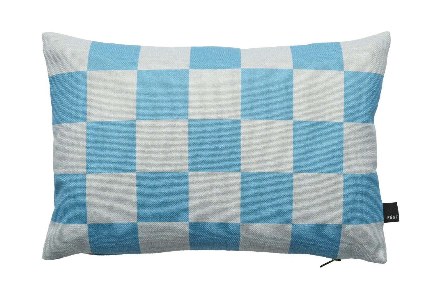 Poduszka prostokątna STRIPES AND CHECKS niebieski