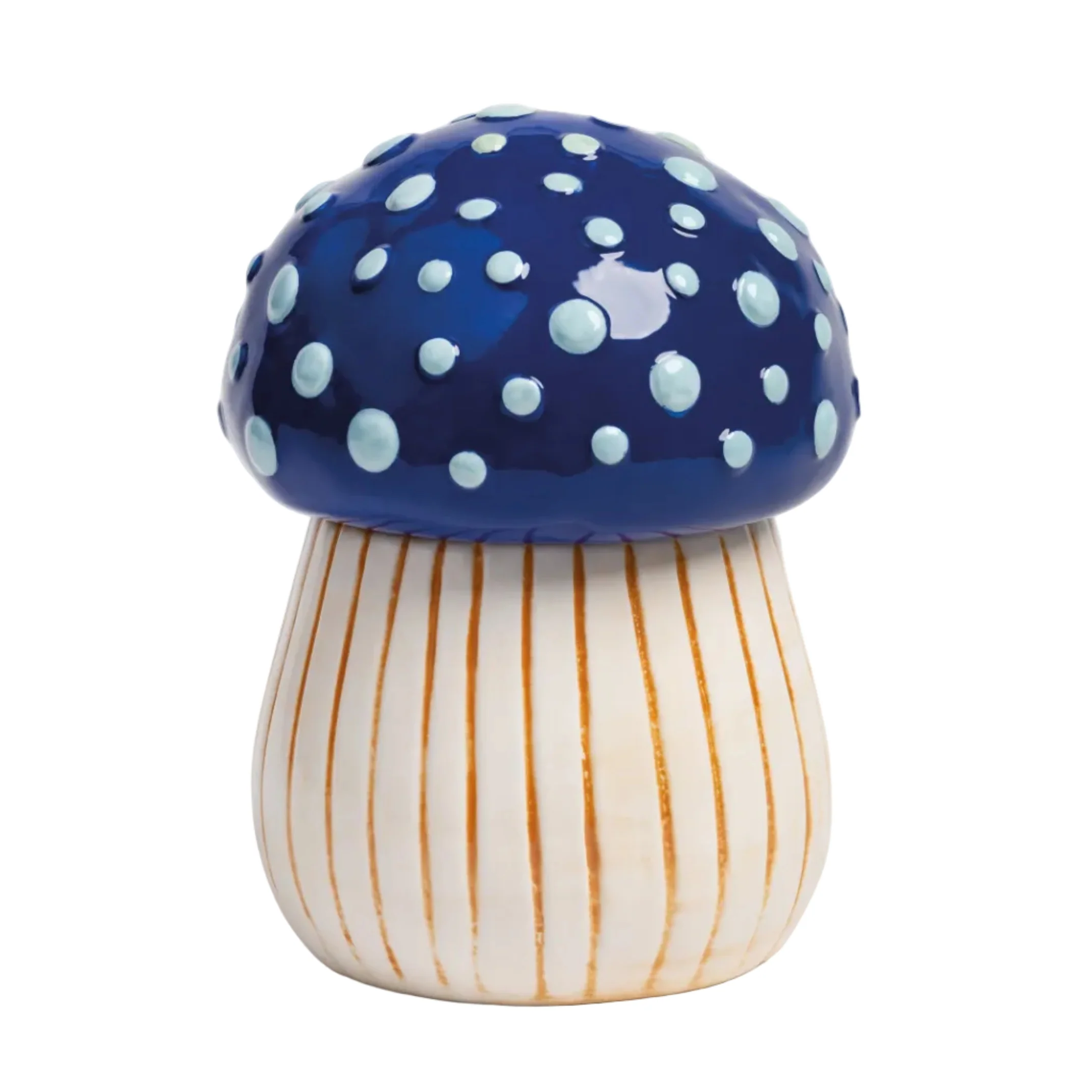 Pojemnik MAGIC MUSHROOM beżowy z niebieskim