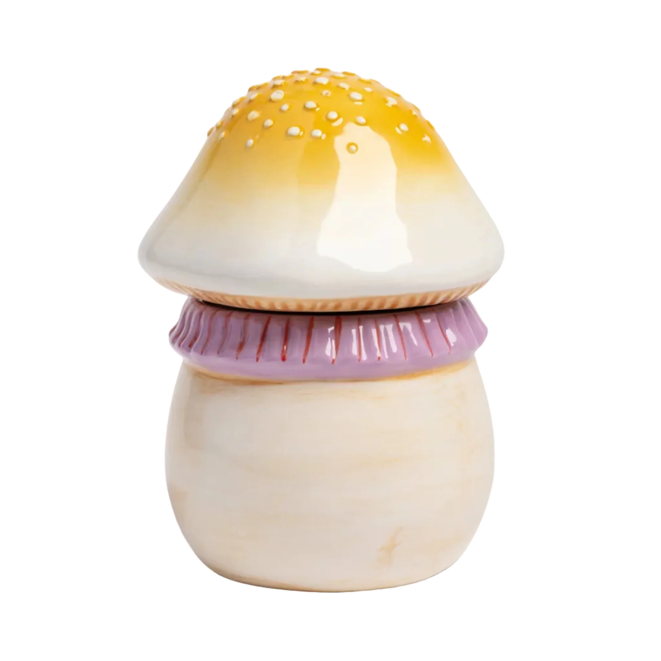Pojemnik MAGIC MUSHROOM beżowy z pomarańczowym i różowym