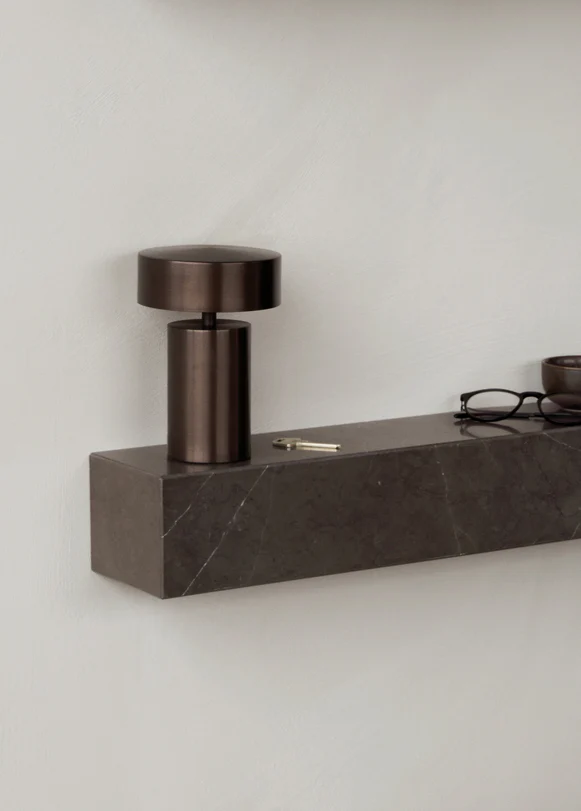 Półka wisząca PLINTH brązowy marmur - Image 10