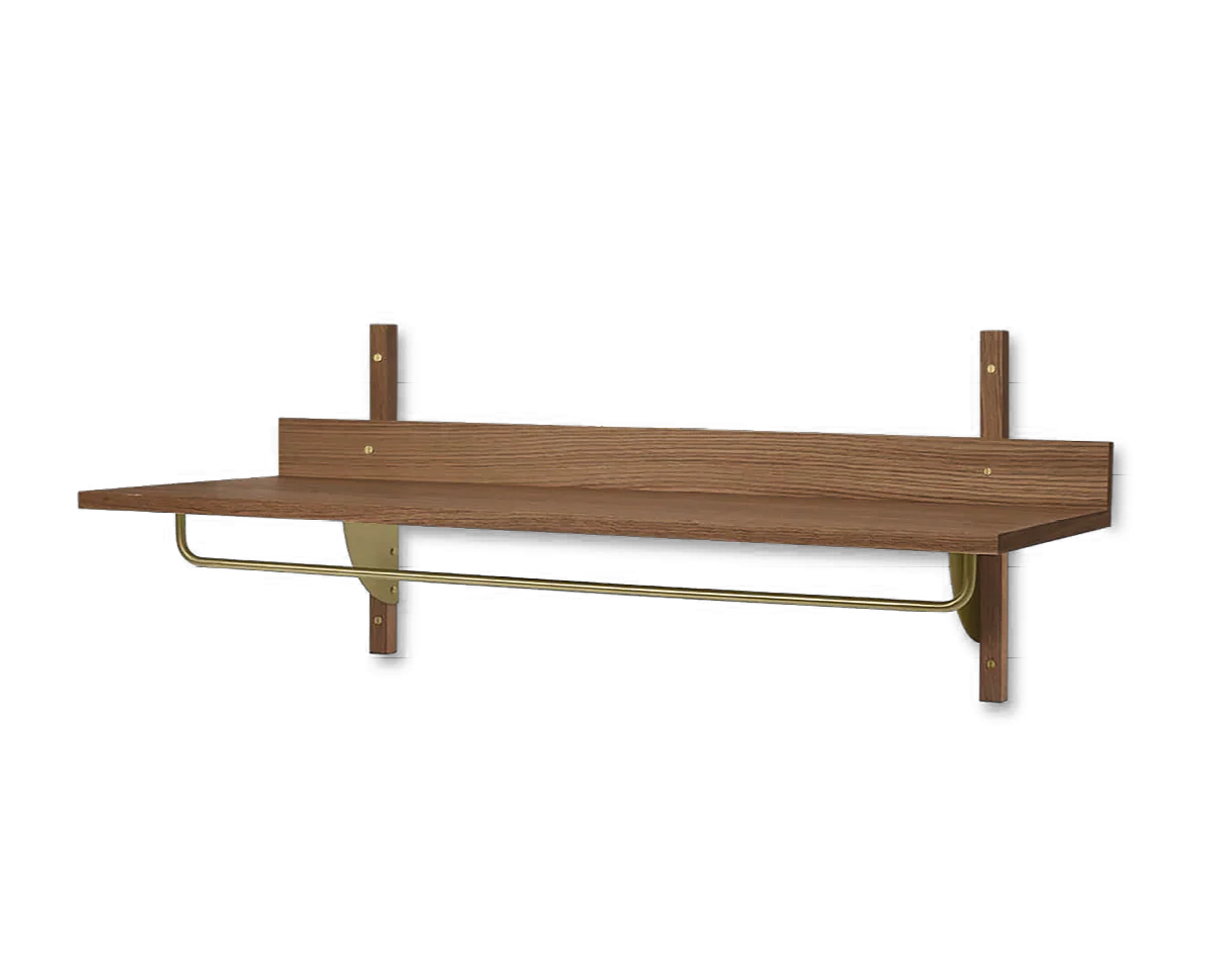 Półka z relingiem SECTOR RACK SHELF fornir z dymionego dębu - Image 3