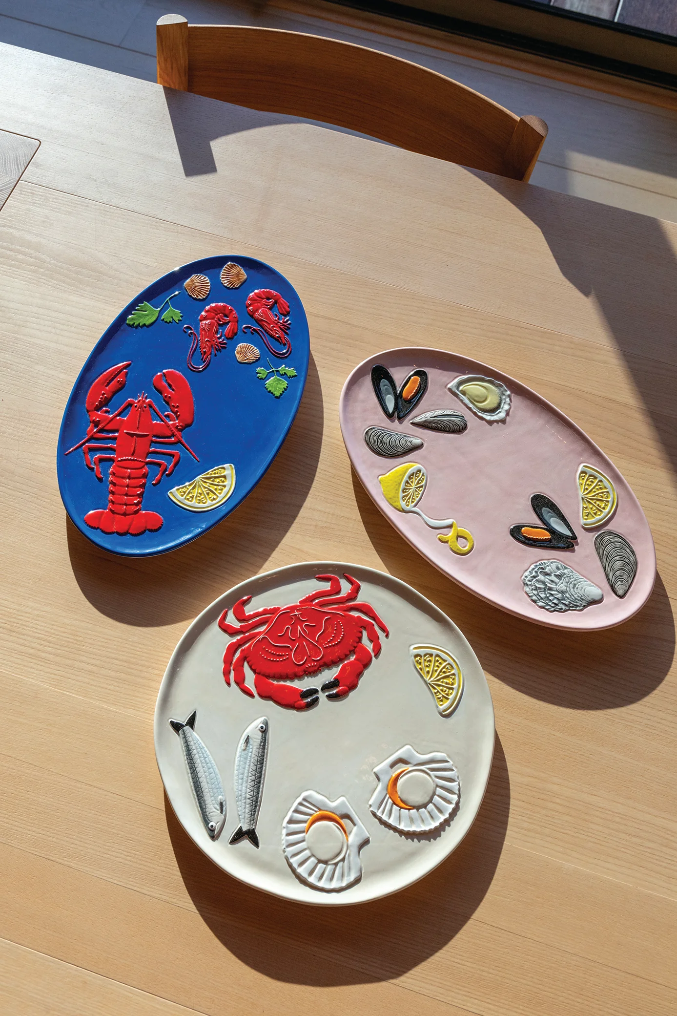 Półmisek DE LA MER LOBSTER niebieski z czerwonym - Image 2