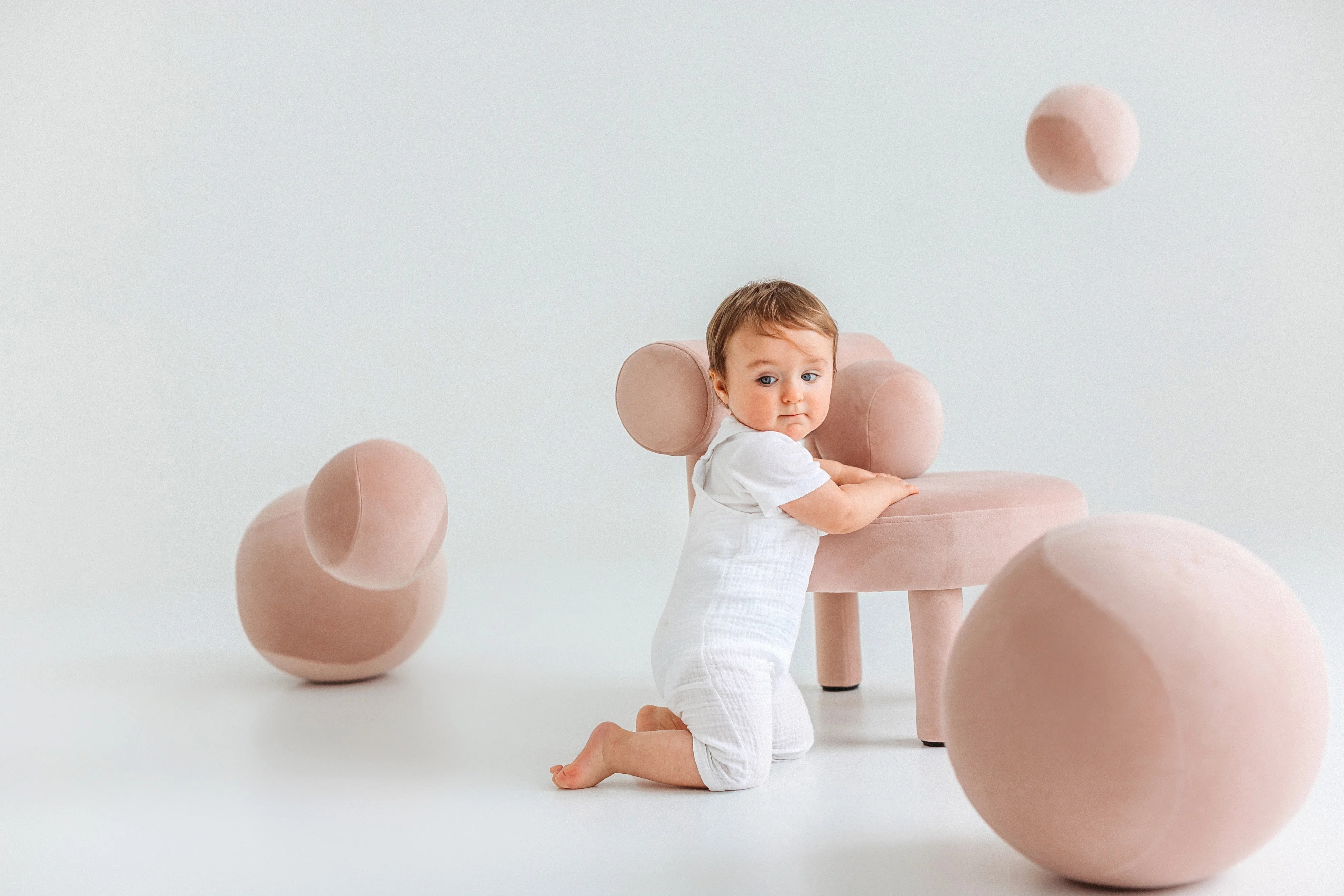 Puf dziecięcy BABY SPHERIC tapicerowany - Image 34