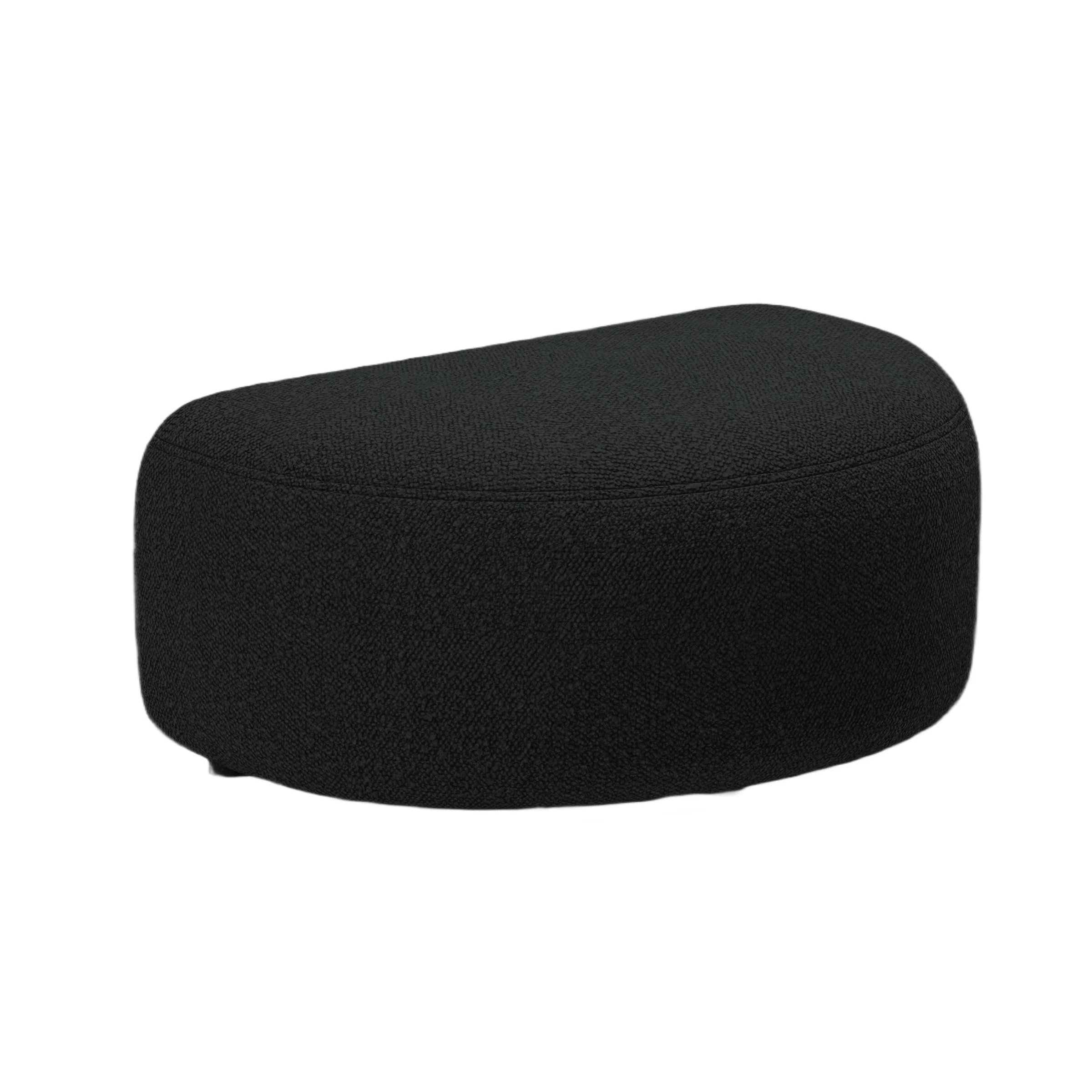 Puf KATE czarny boucle