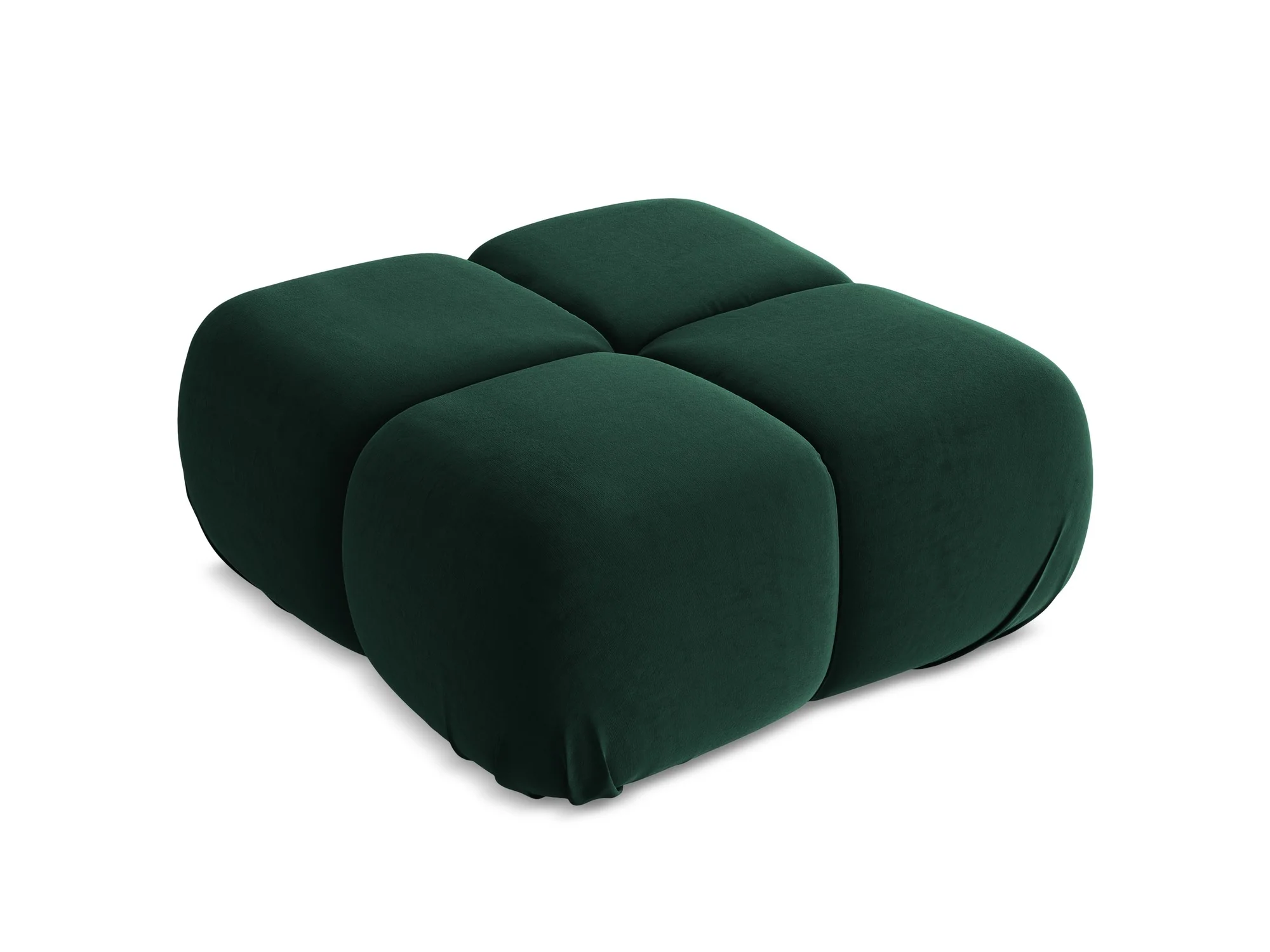 Puf / moduł aksamitny LOKUA butelkowa zieleń - Image 4