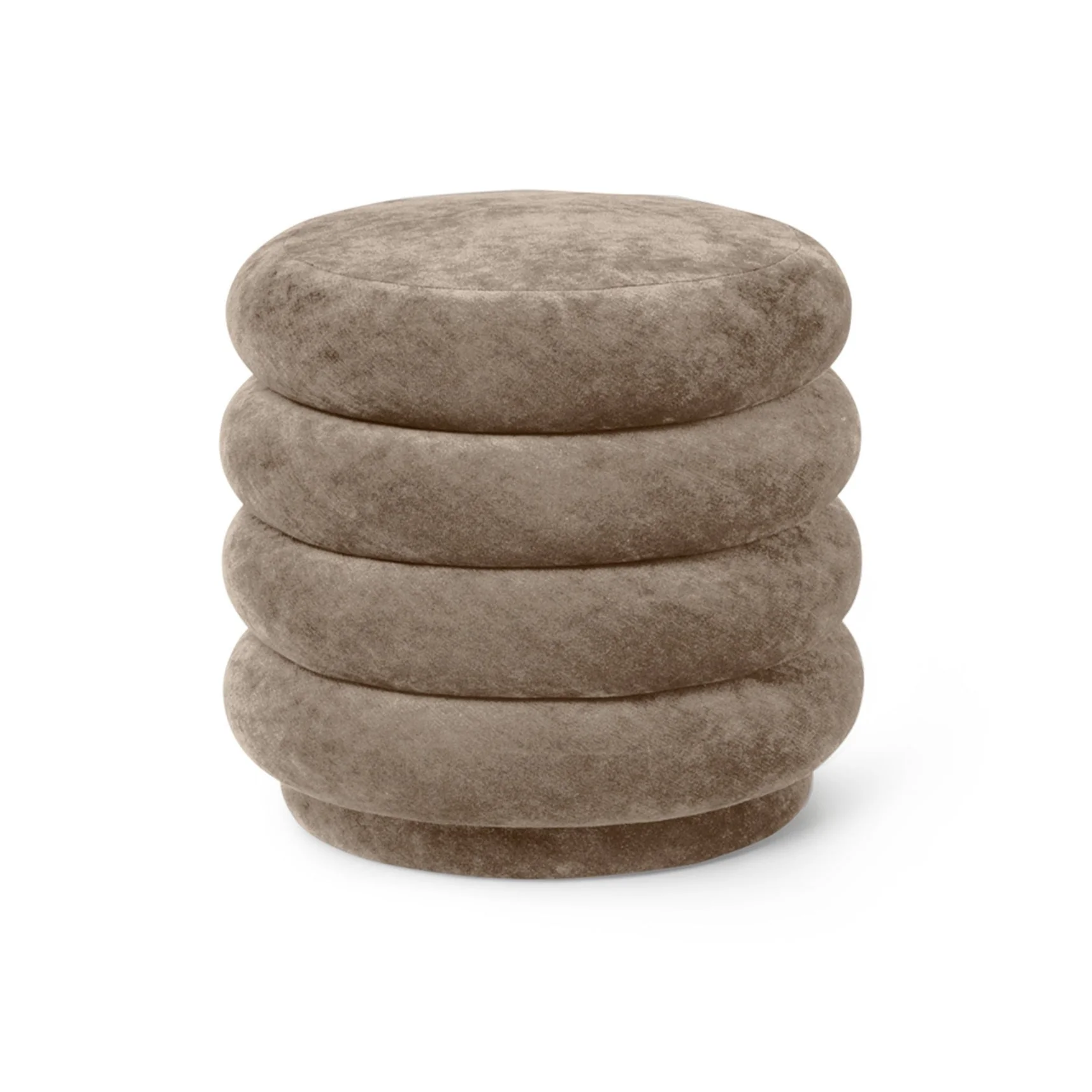 Puf ROUND FADED beżowy