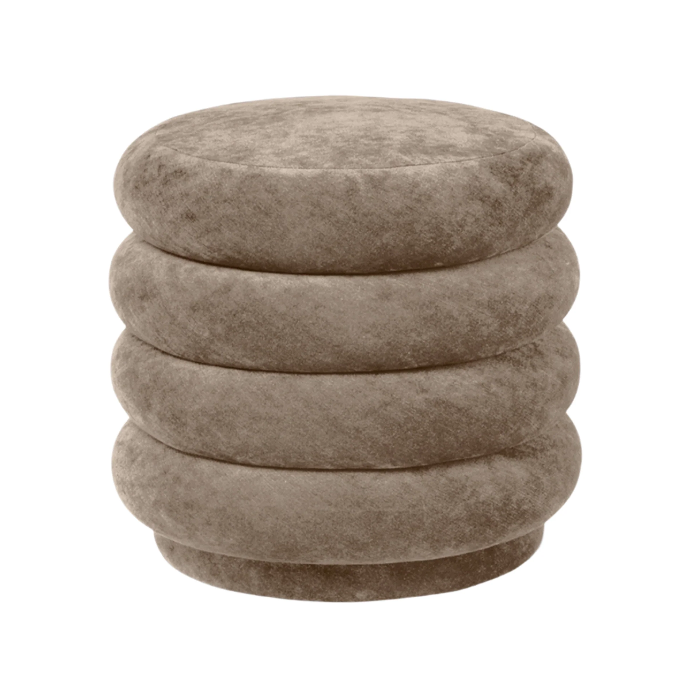 Puf ROUND FADED beżowy - Image 3