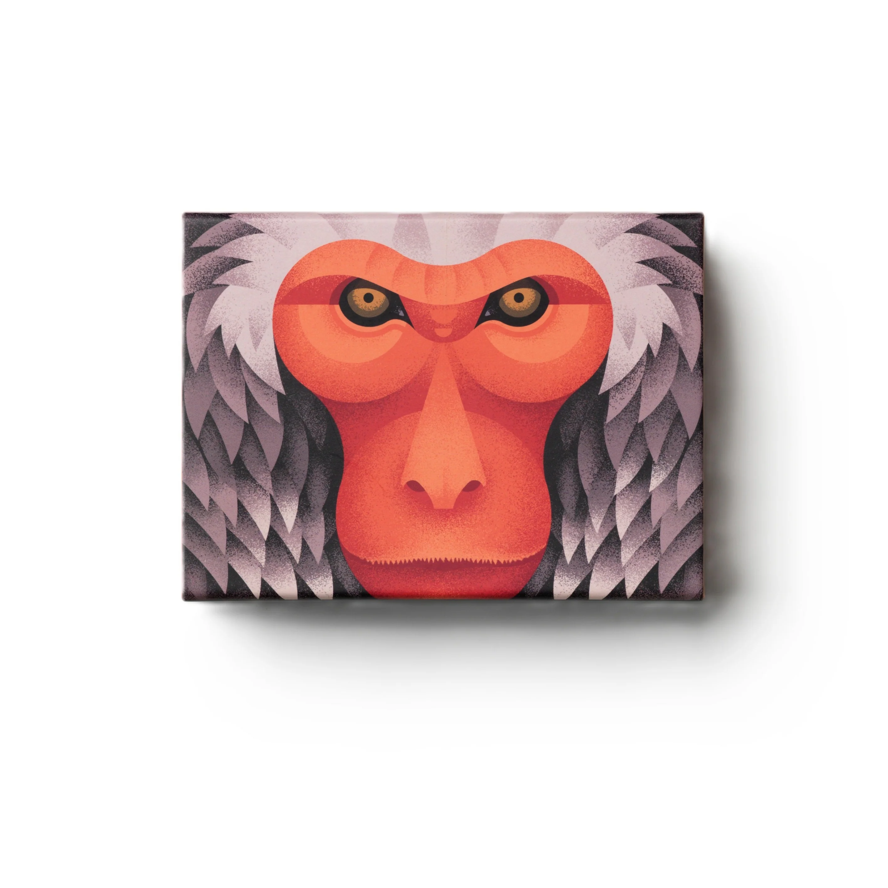 Puzzle JAPANESE MACAQUE pomarańczowy z szarym - Image 3