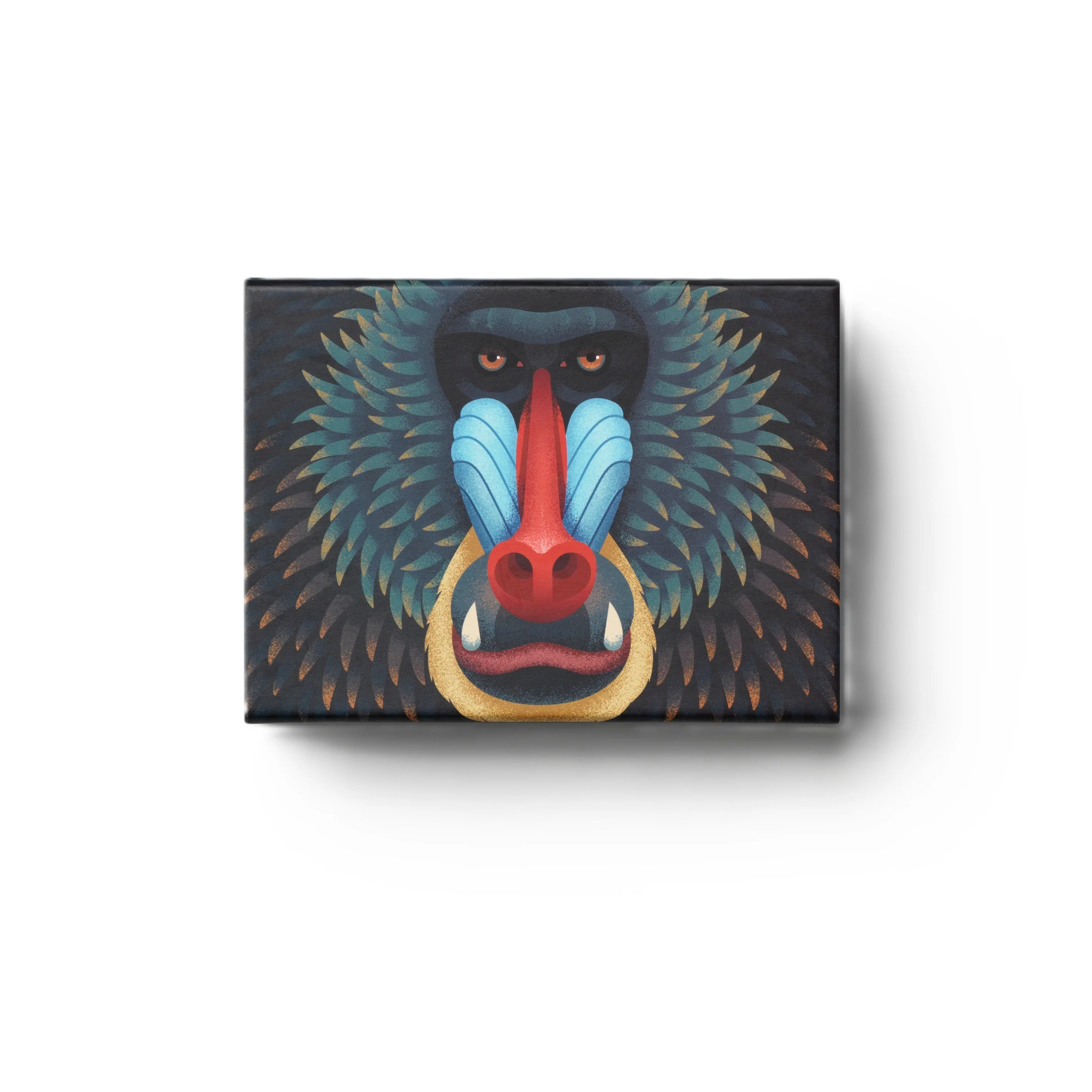 Puzzle MANDRILL czarny z niebieskim - Image 3