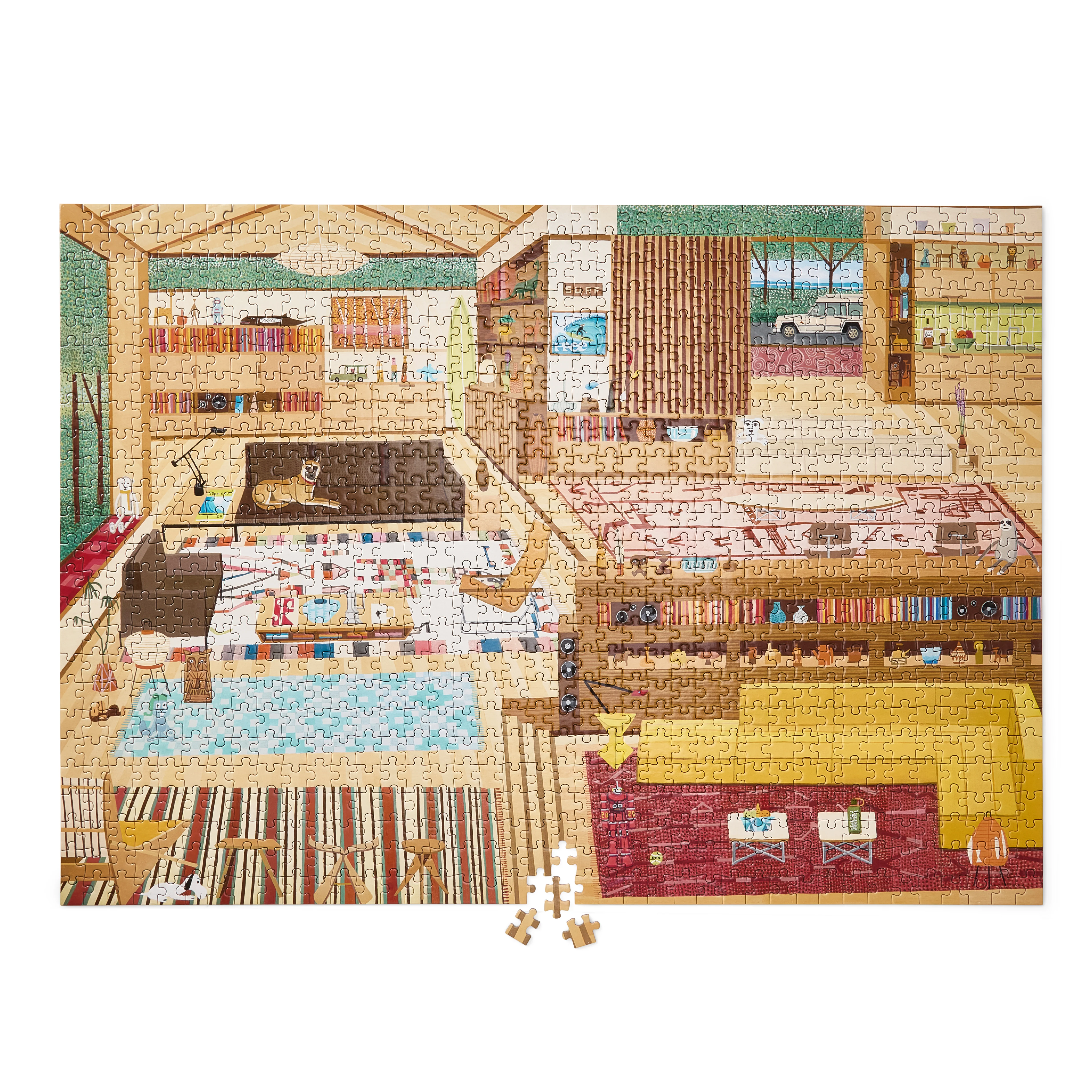 Puzzle PART AND WHOLE niebieski - Image 3