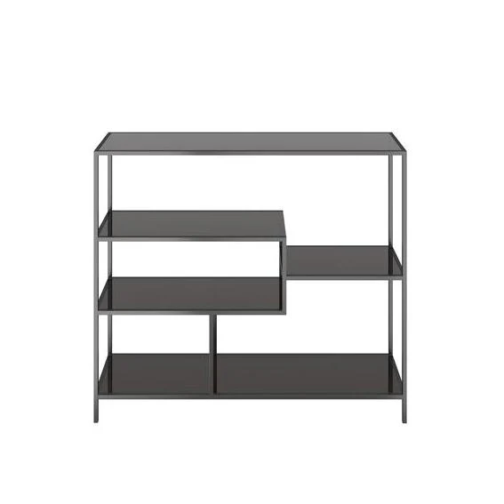 Konsola z półkami LOFT czarny - Image 12
