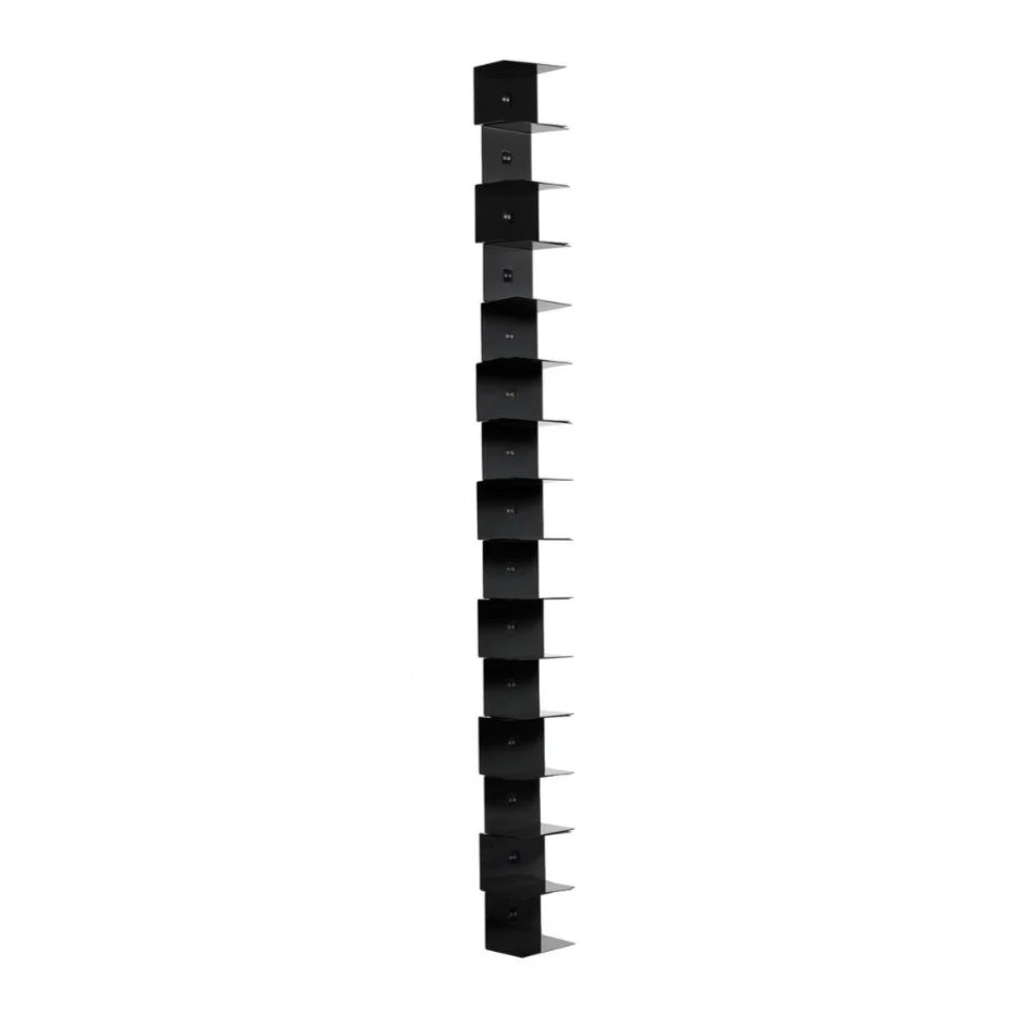 Regał wiszący PTOLOMEO WALL czarny